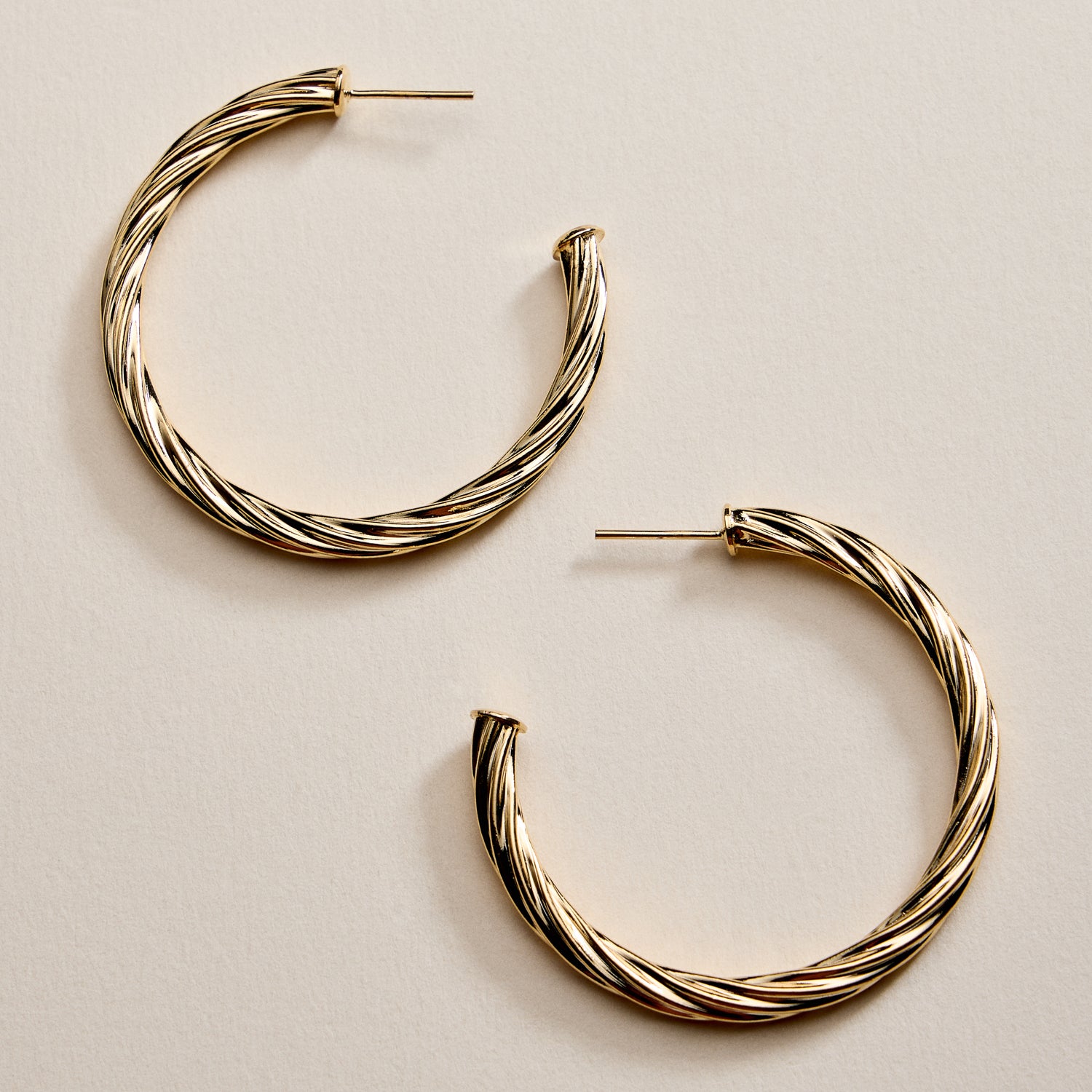 Gold Filled Twisted Hoop Earrings – Bold Statement Jewelry