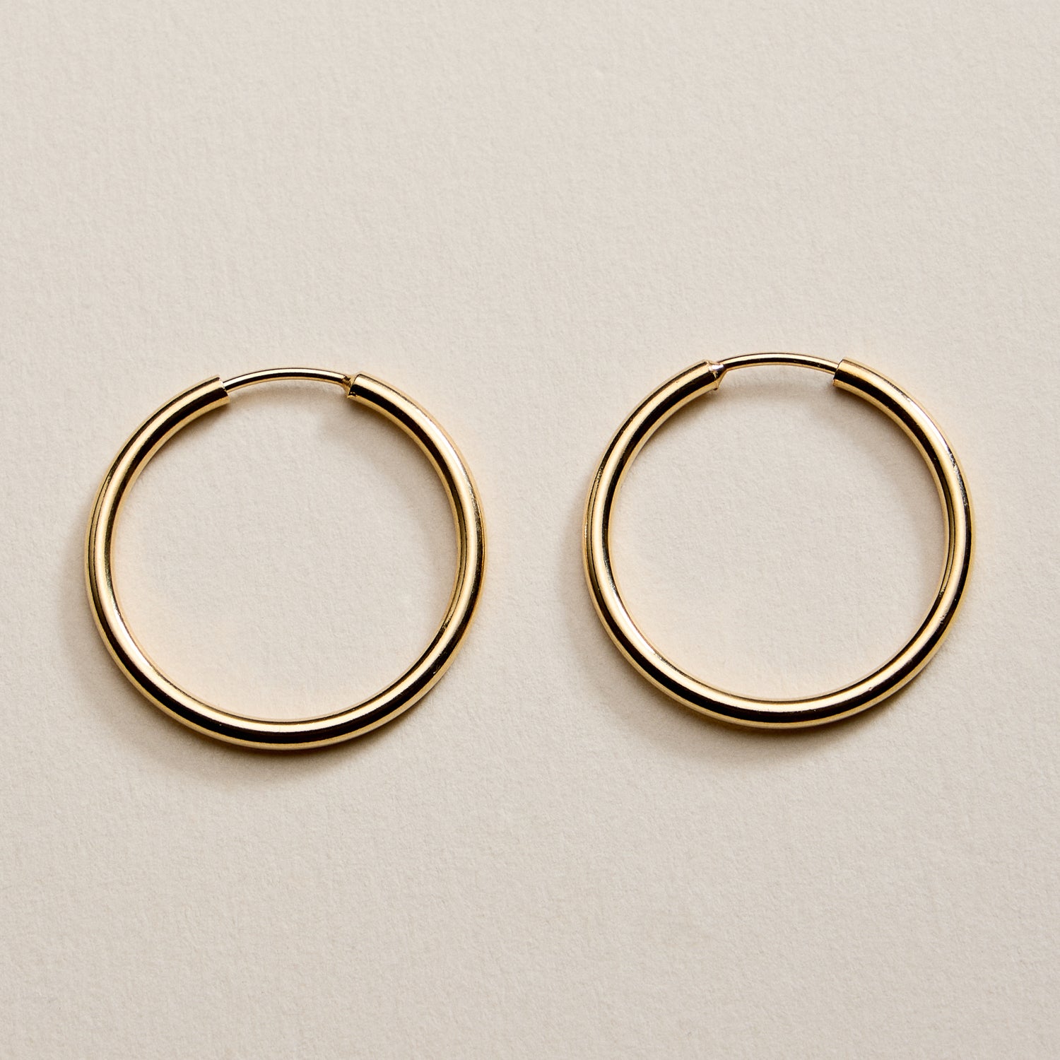 Gold Filled Classic Hoop Earrings