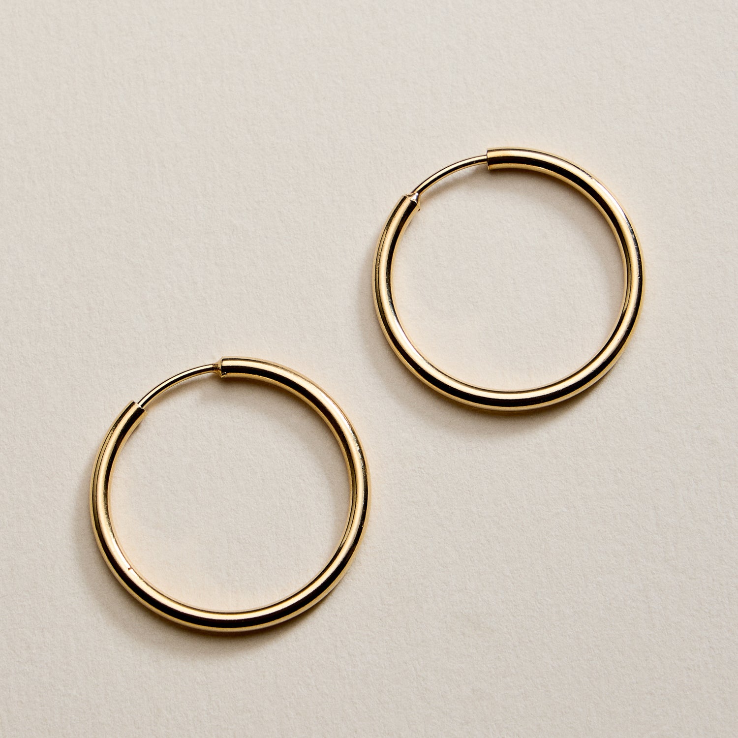 Gold Filled Classic Hoop Earrings