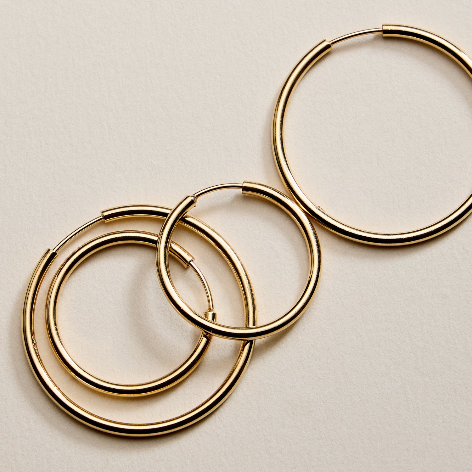 Gold Filled Classic Hoop Earrings