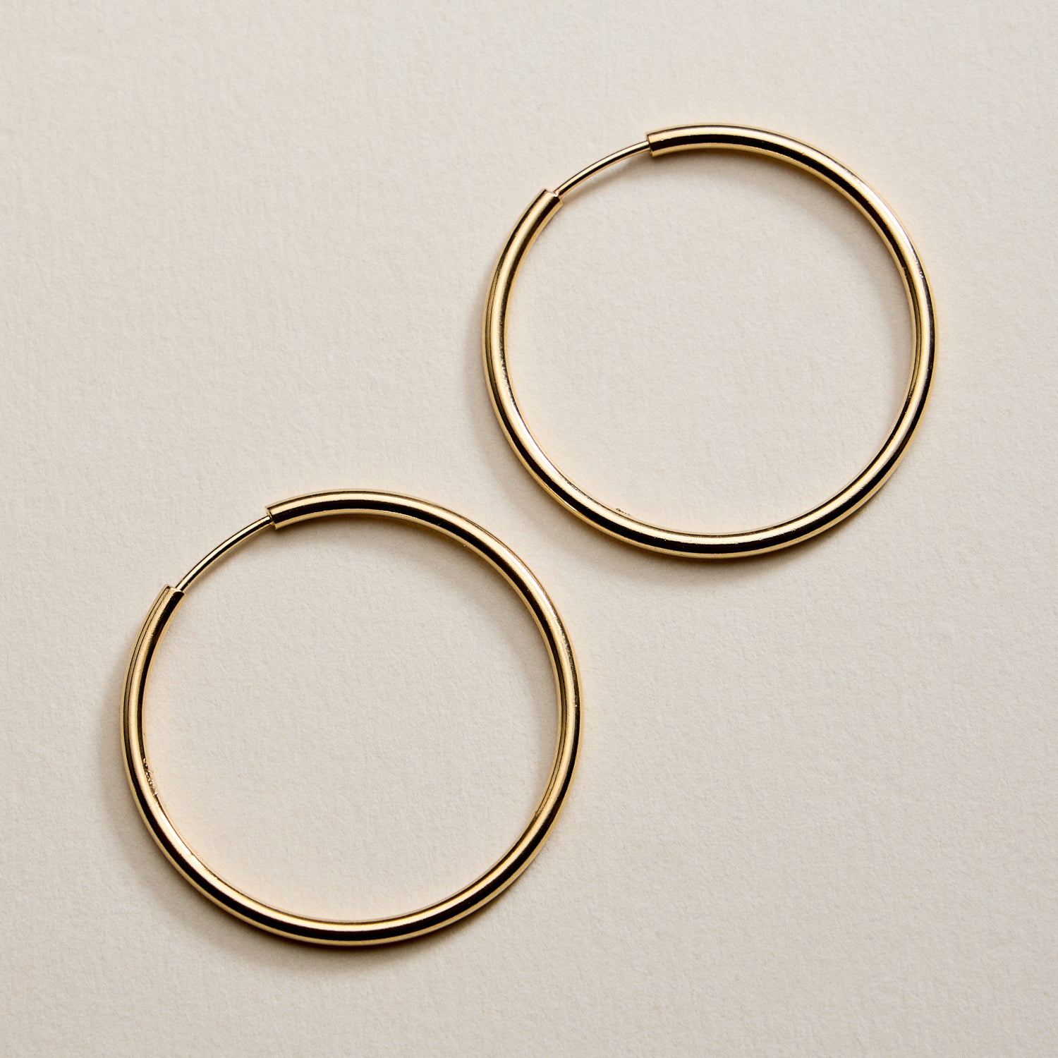 Gold Filled Classic Hoop Earrings