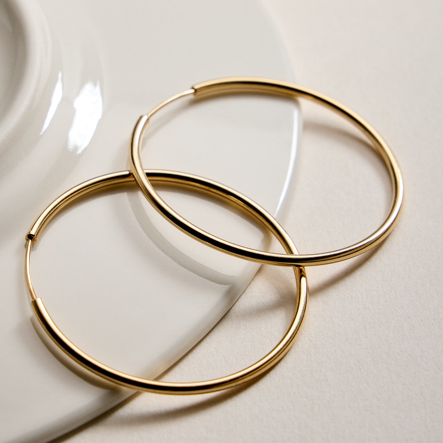 Gold Filled Classic Hoop Earrings