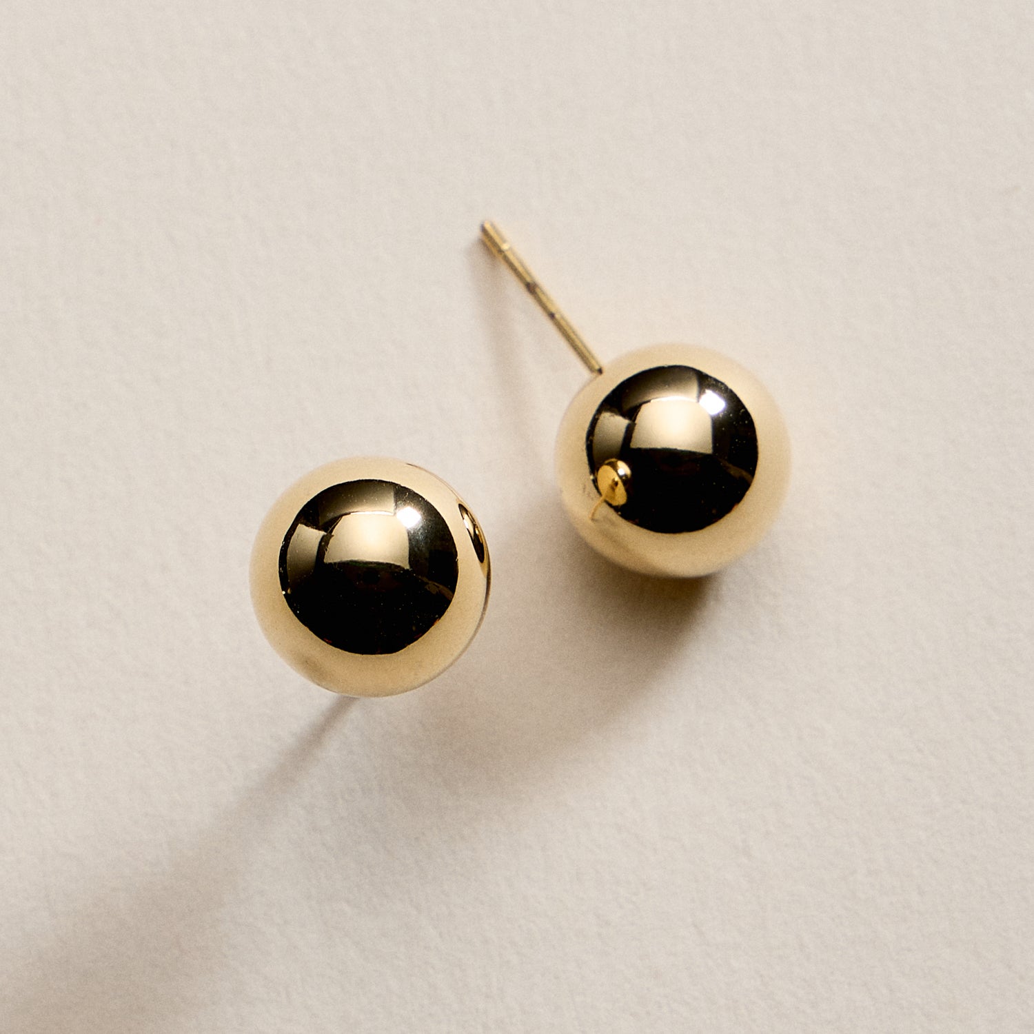 Gold Filled Ball Stud Earrings – 4mm to 10mm
