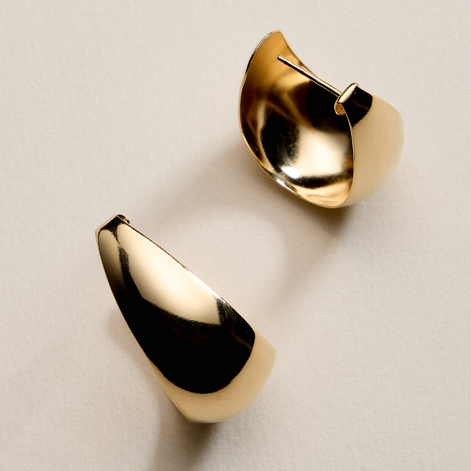 Gold Filled Chunky Hoop Earrings