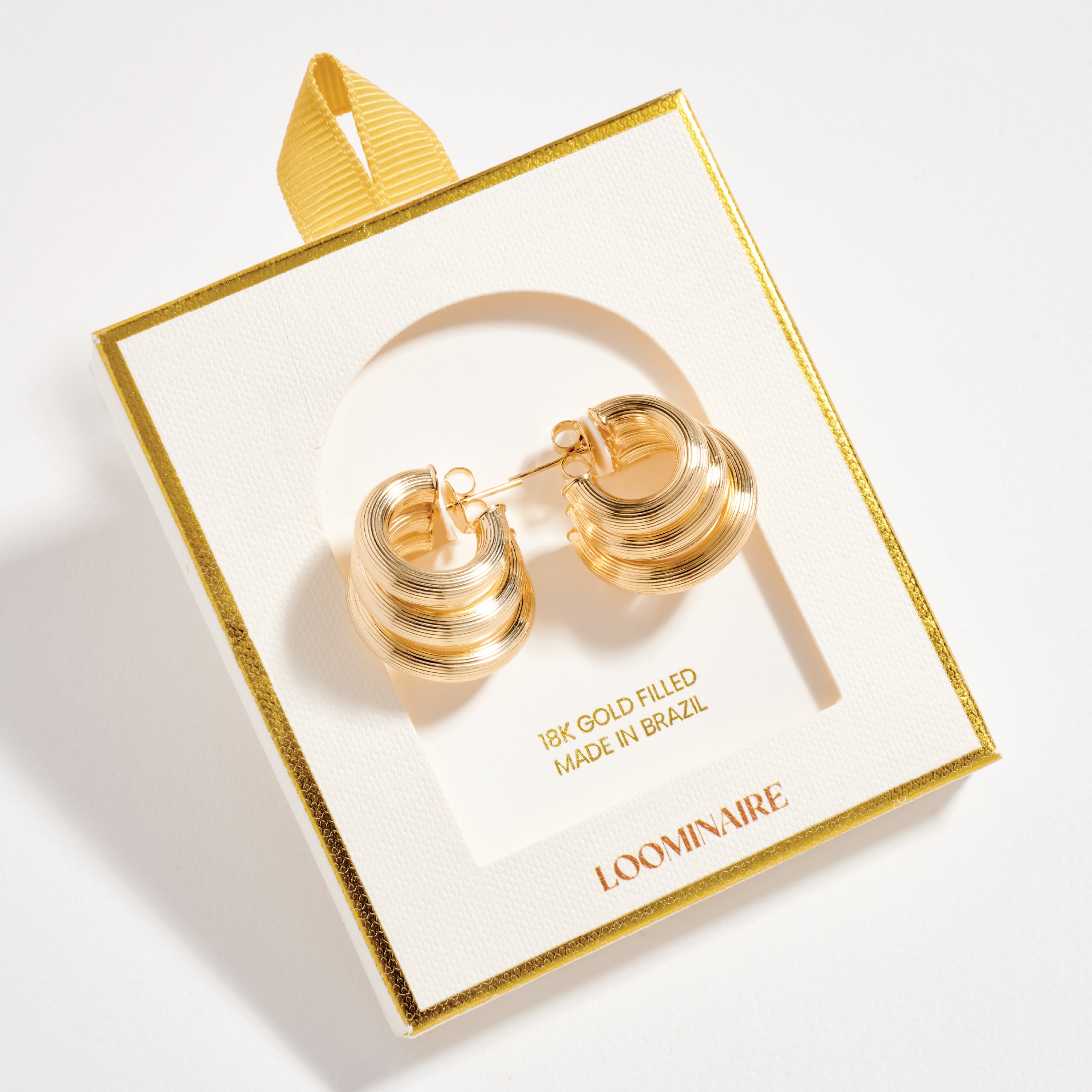 Gold Filled Triple Hoop Earrings