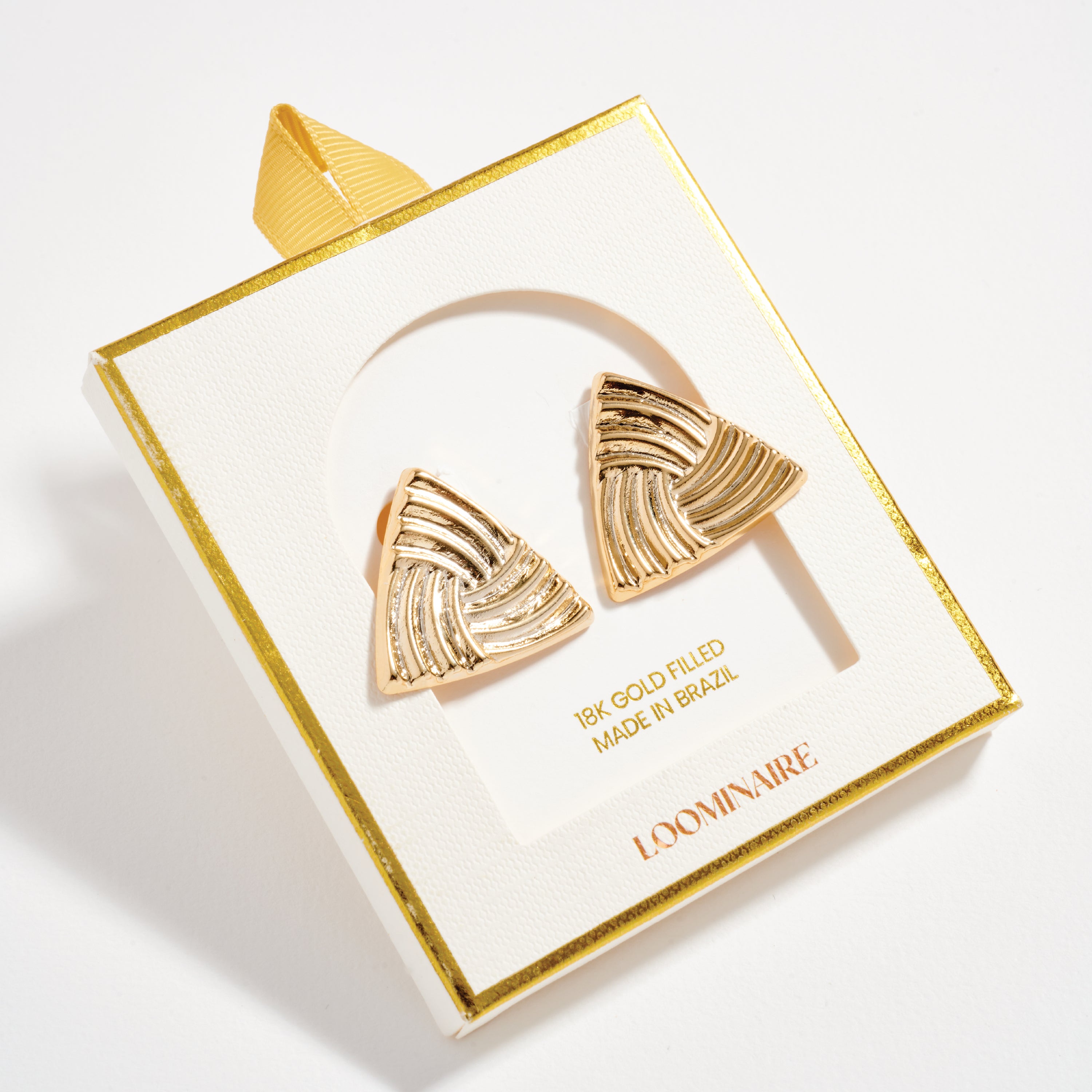 Gold Filled Triangle Stud Earrings