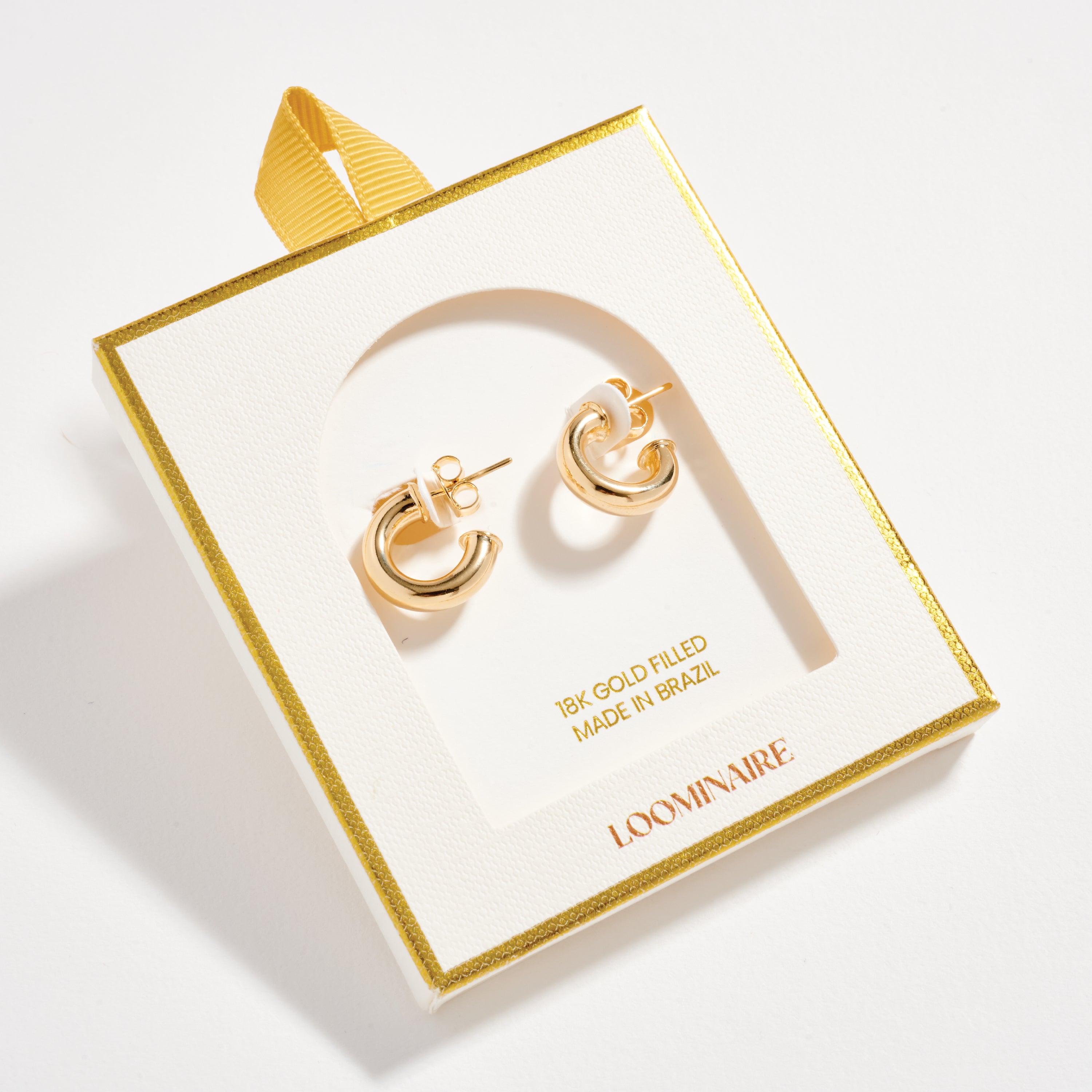 Gold Filled Bold Hoop Earrings