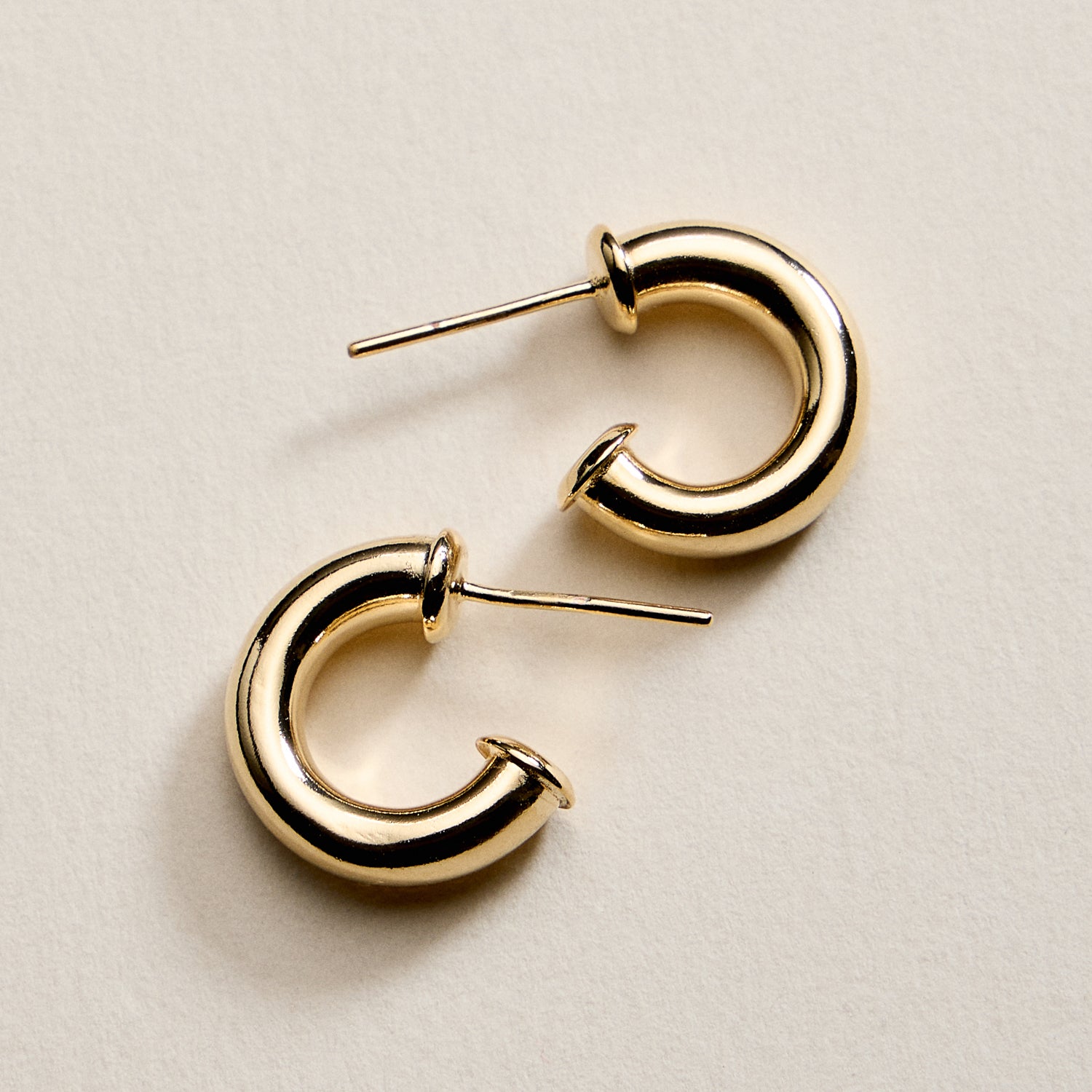 Gold Filled Bold Hoop Earrings