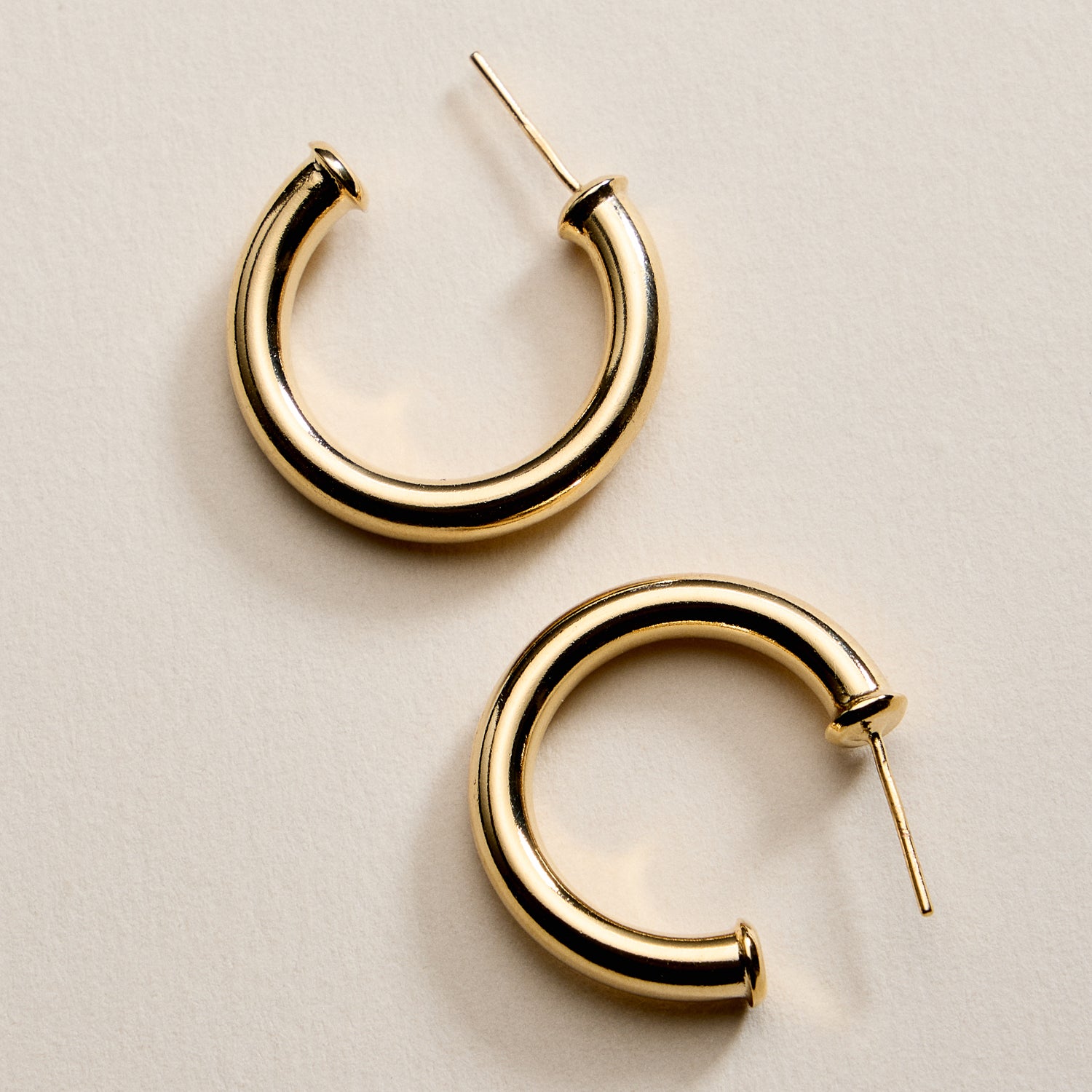 Gold Filled Bold Hoop Earrings