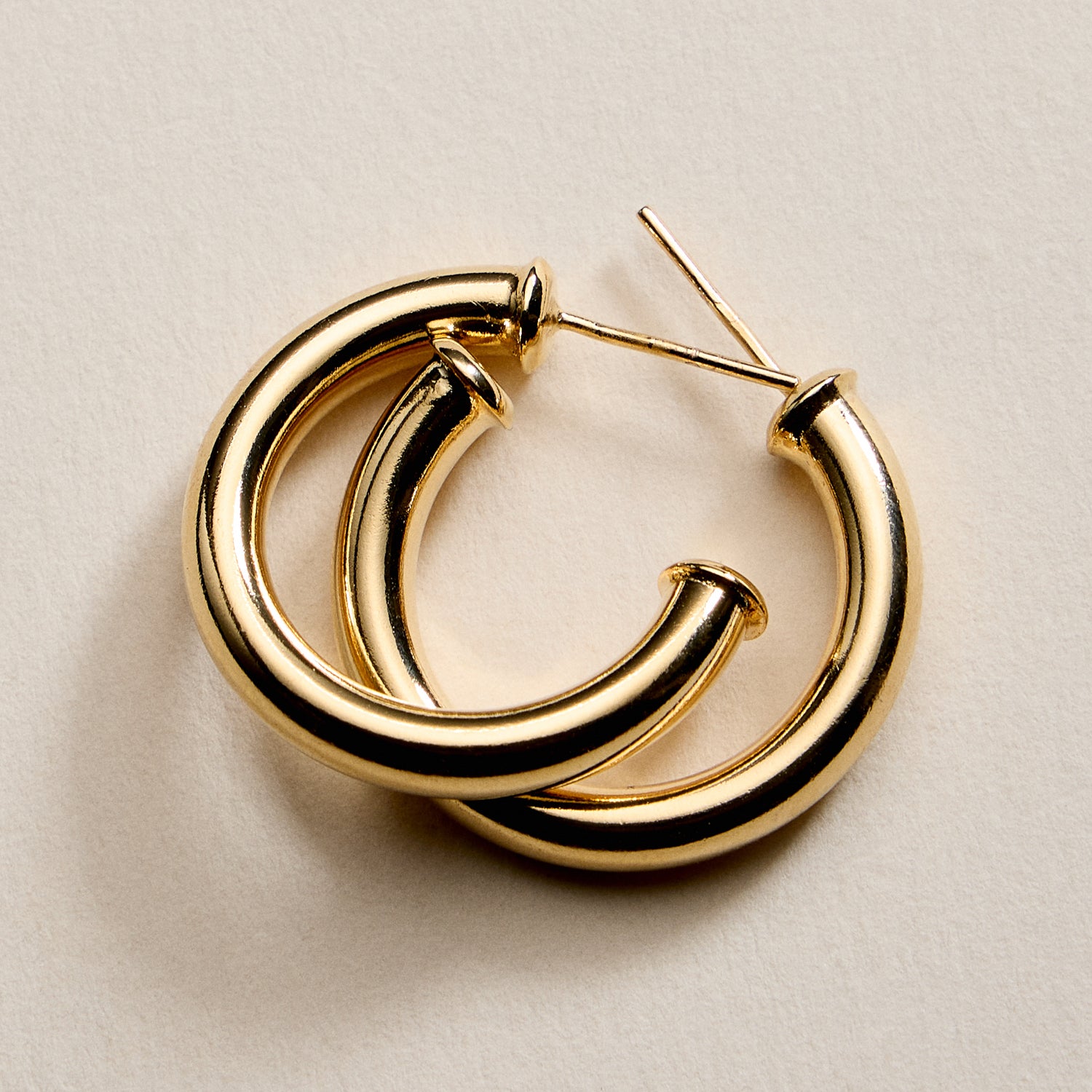 Gold Filled Bold Hoop Earrings
