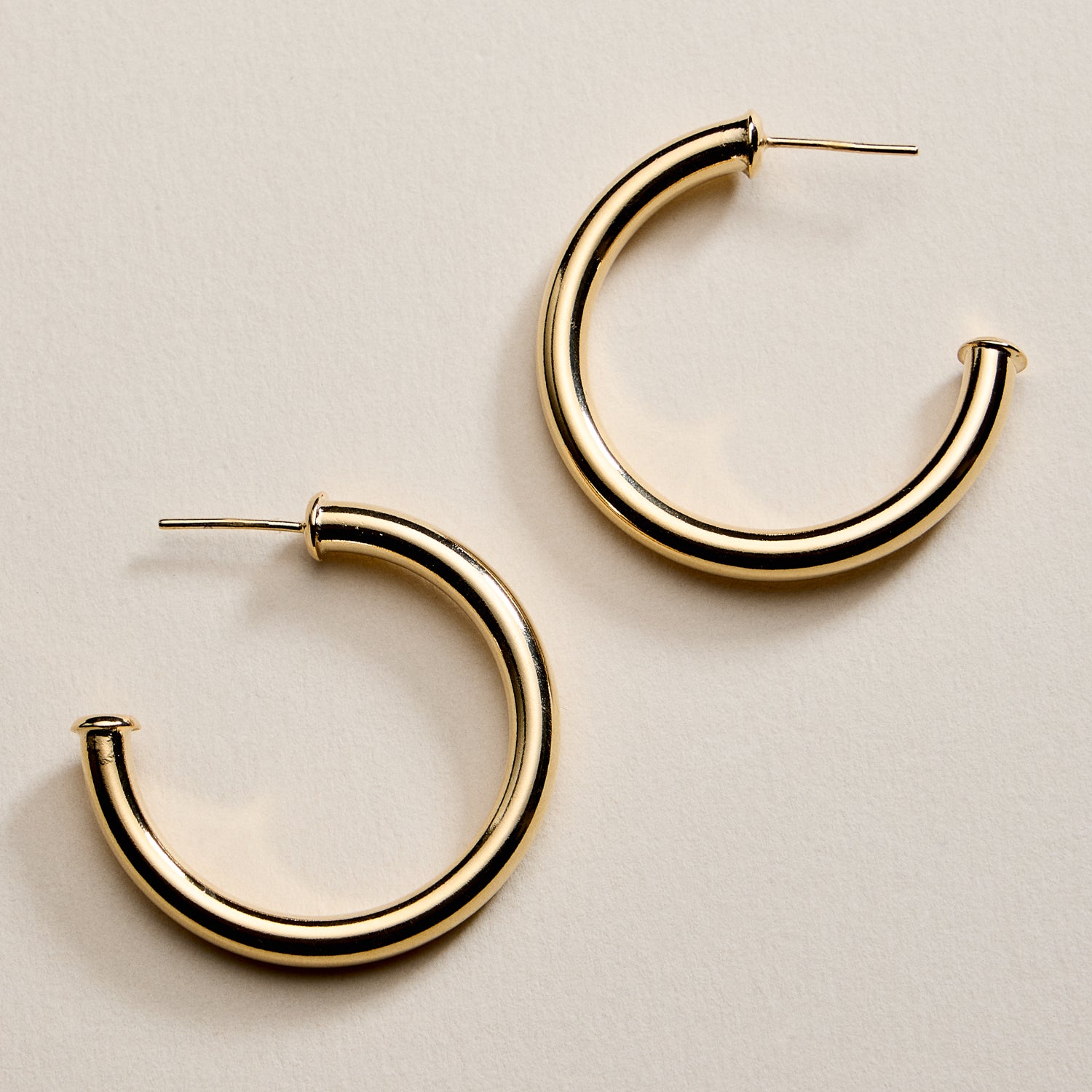 Gold Filled Bold Hoop Earrings