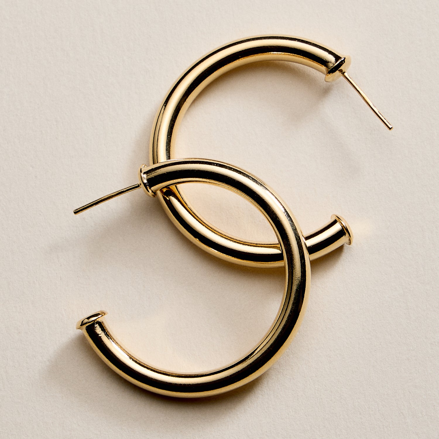 Gold Filled Bold Hoop Earrings