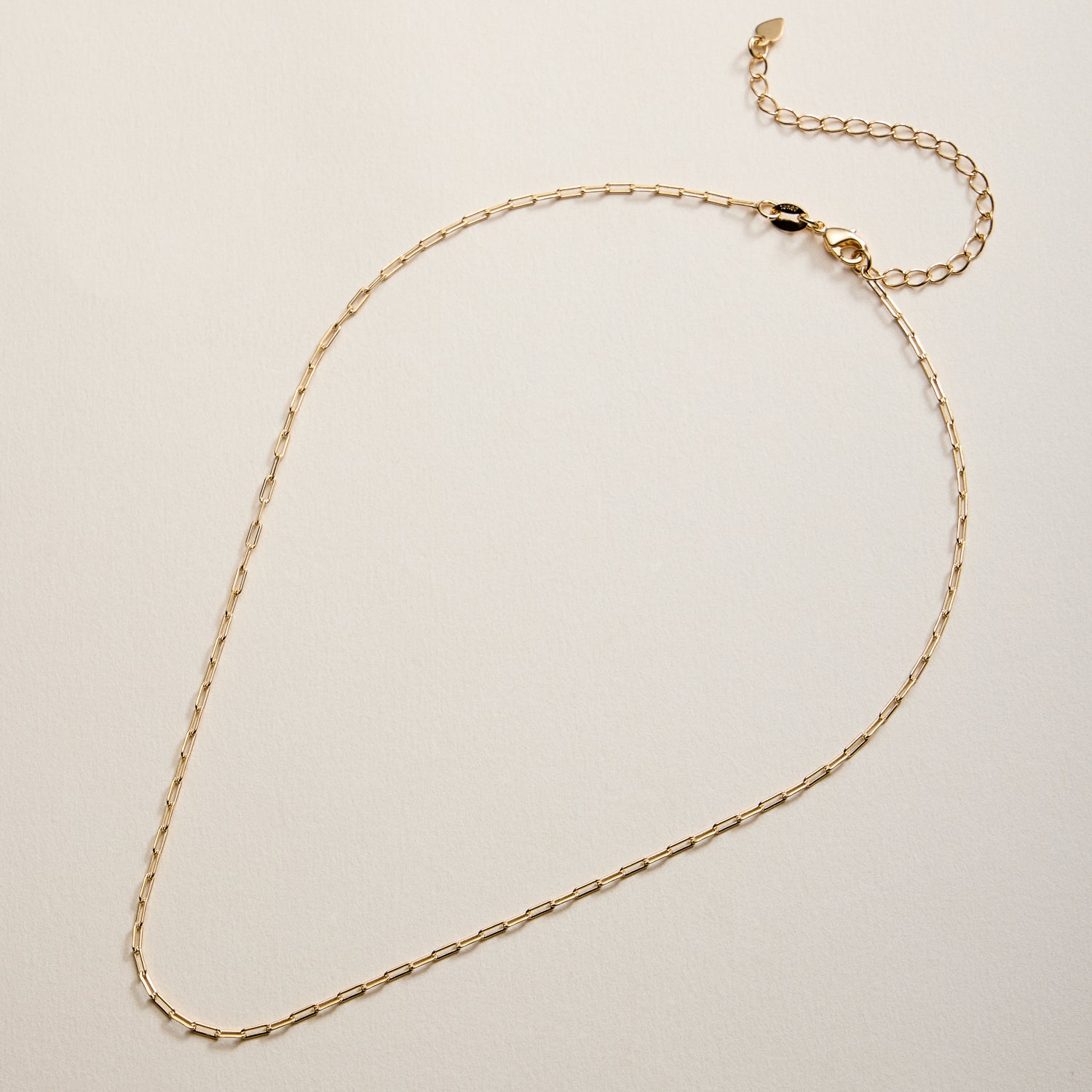 Gold Filled Paperclip Link Chain Necklace