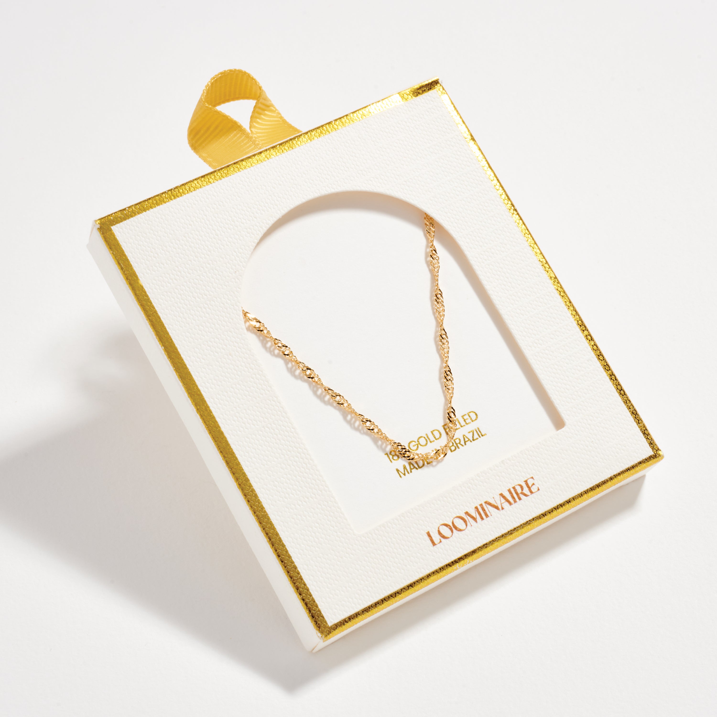 Gold Filled Classic Twisted Chain Necklace