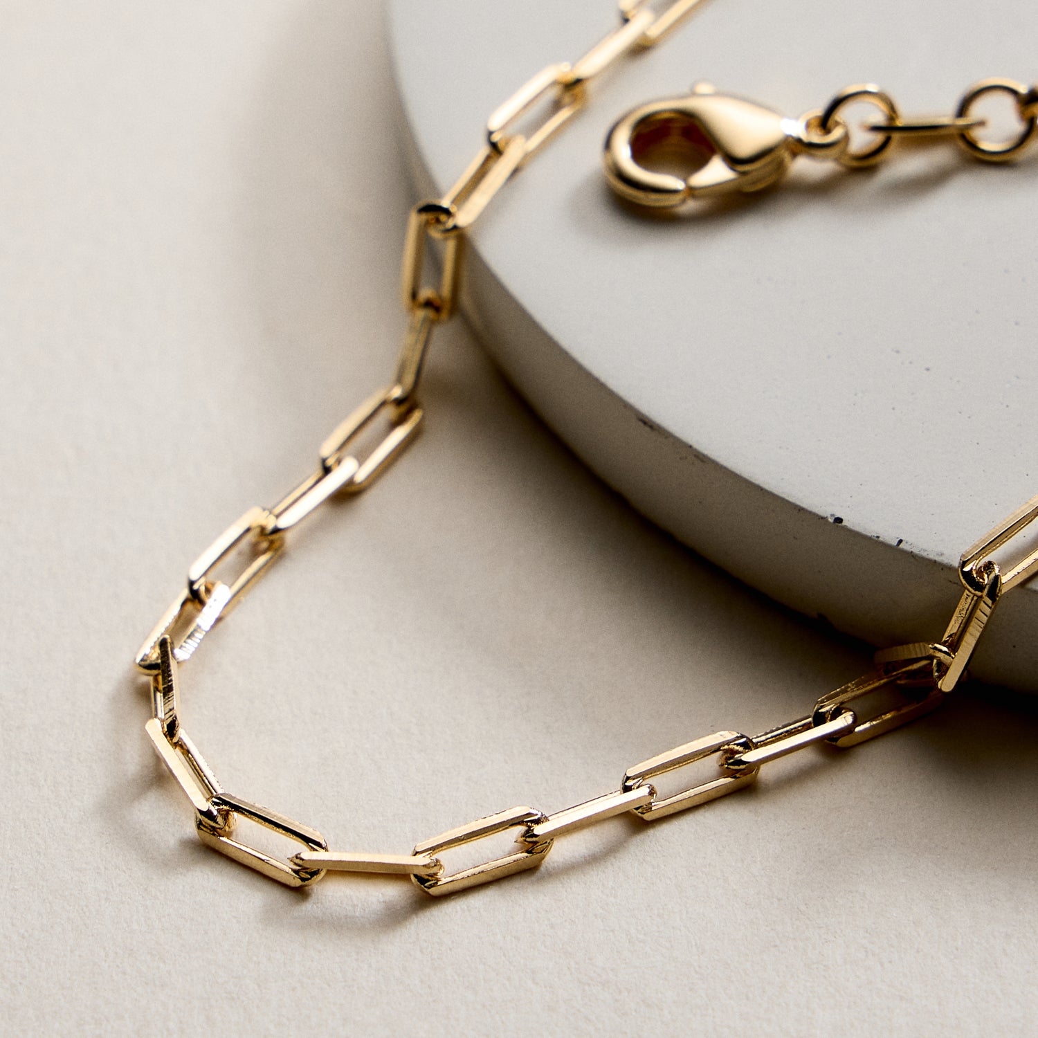 Gold Filled Paperclip Chain Necklace