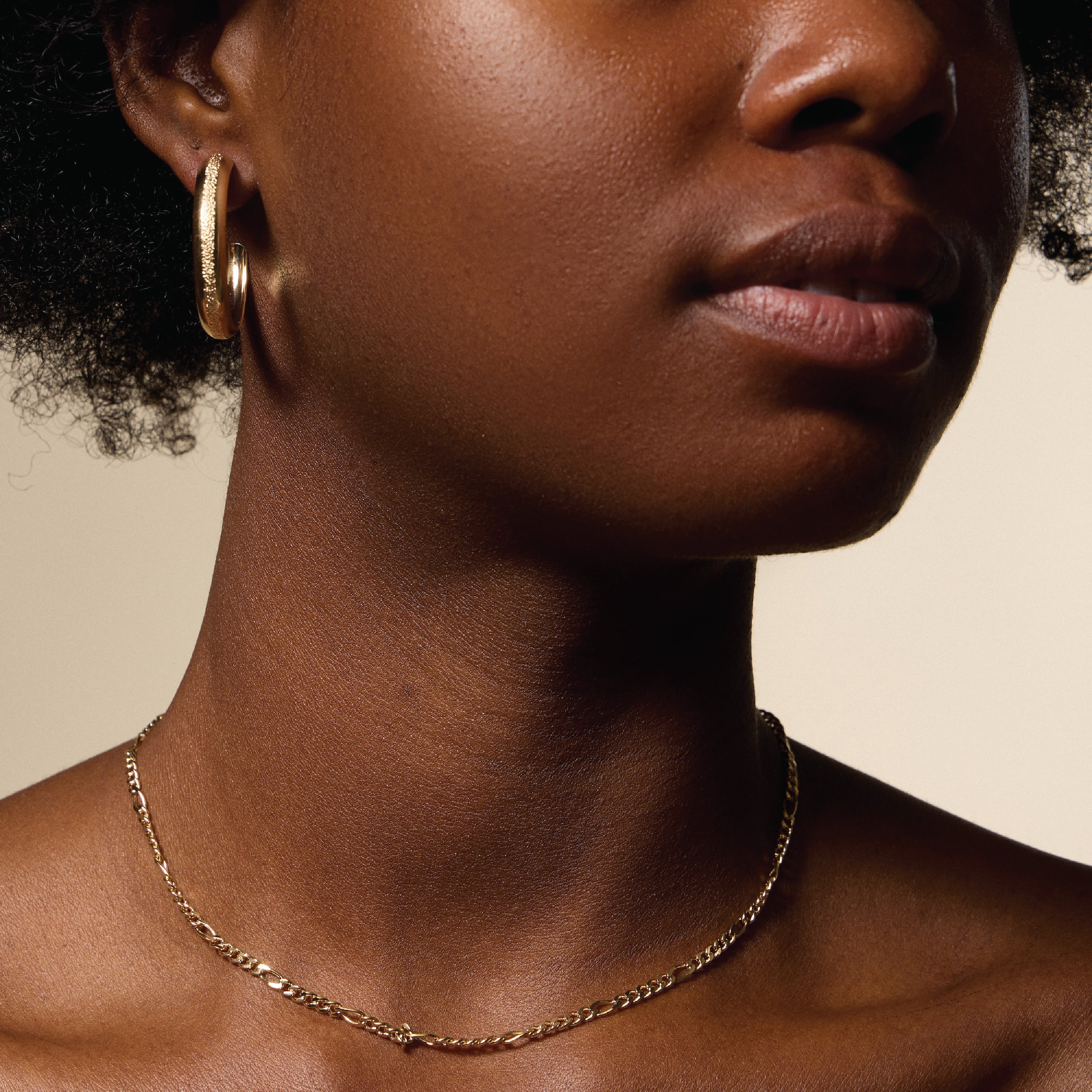 Gold Filled Smooth Textured Hoop Earrings – Classic Medium Hoops