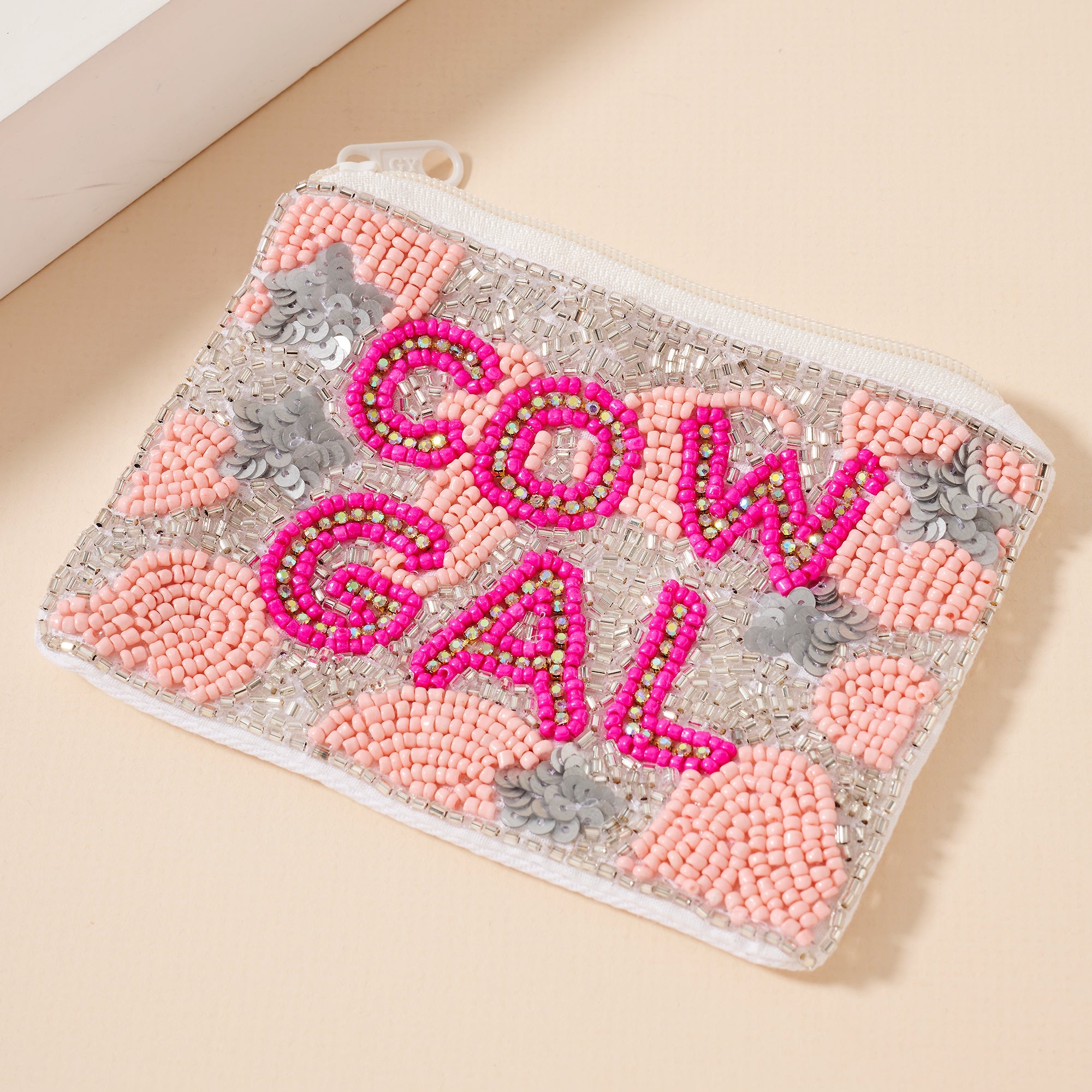 Western Cowgirl Beaded Coin Pouch