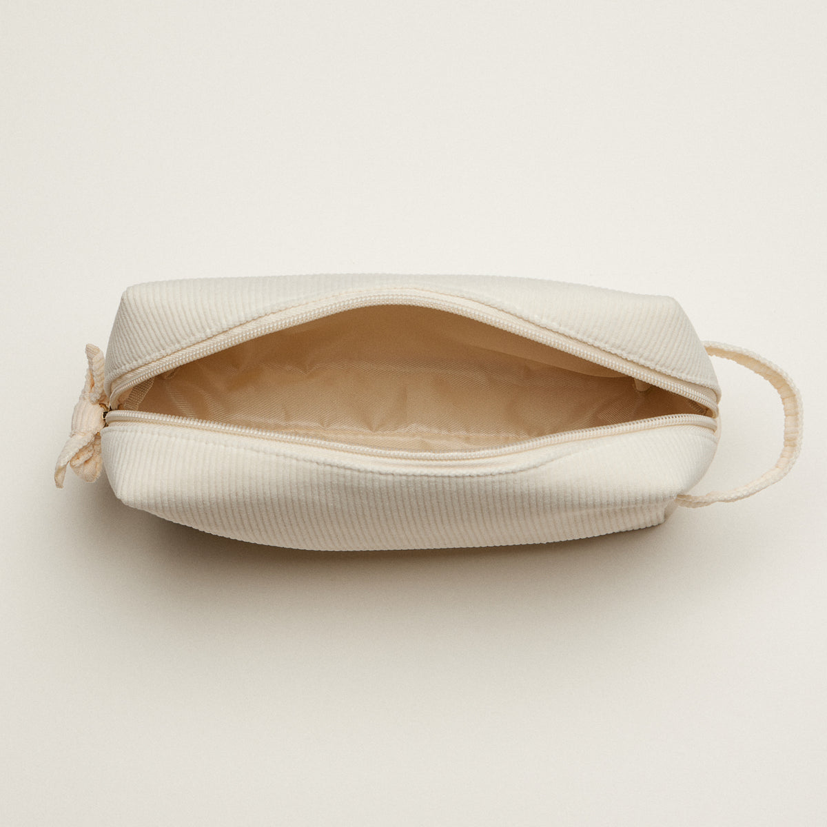 Corduroy Makeup Bag | Soft Travel Cosmetic Pouch