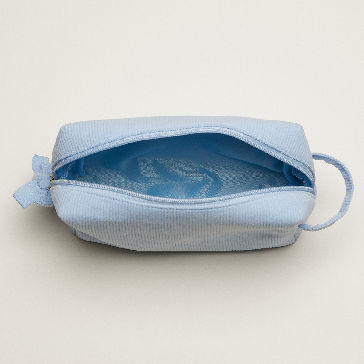 Corduroy Makeup Bag | Soft Travel Cosmetic Pouch