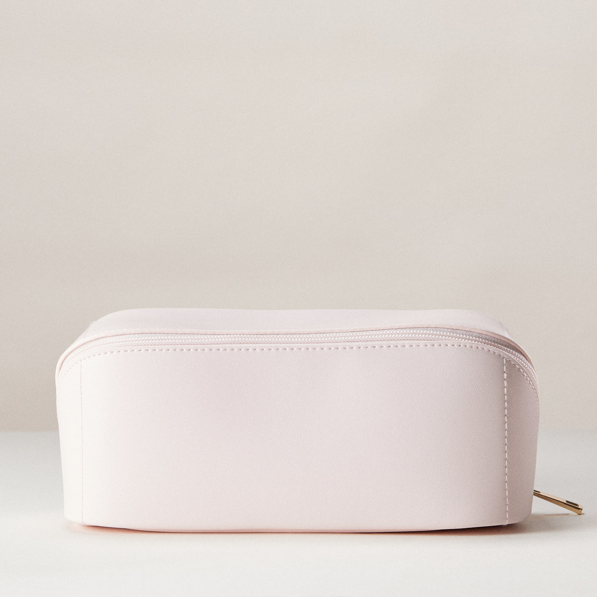 PU Leather Lay-Flat Makeup Bag | Travel Cosmetic Organizer
