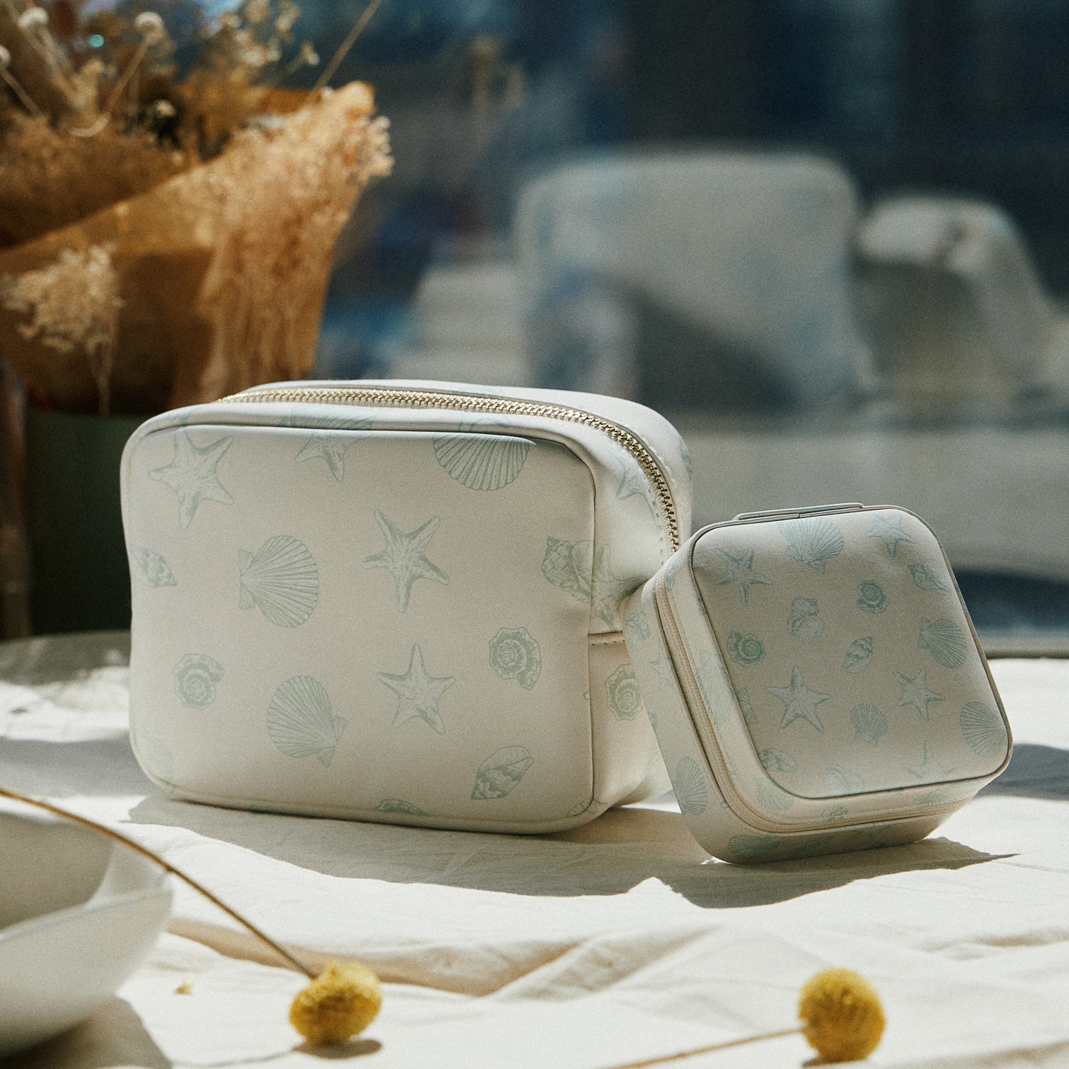Seashell Print | Cosmetic Pouch