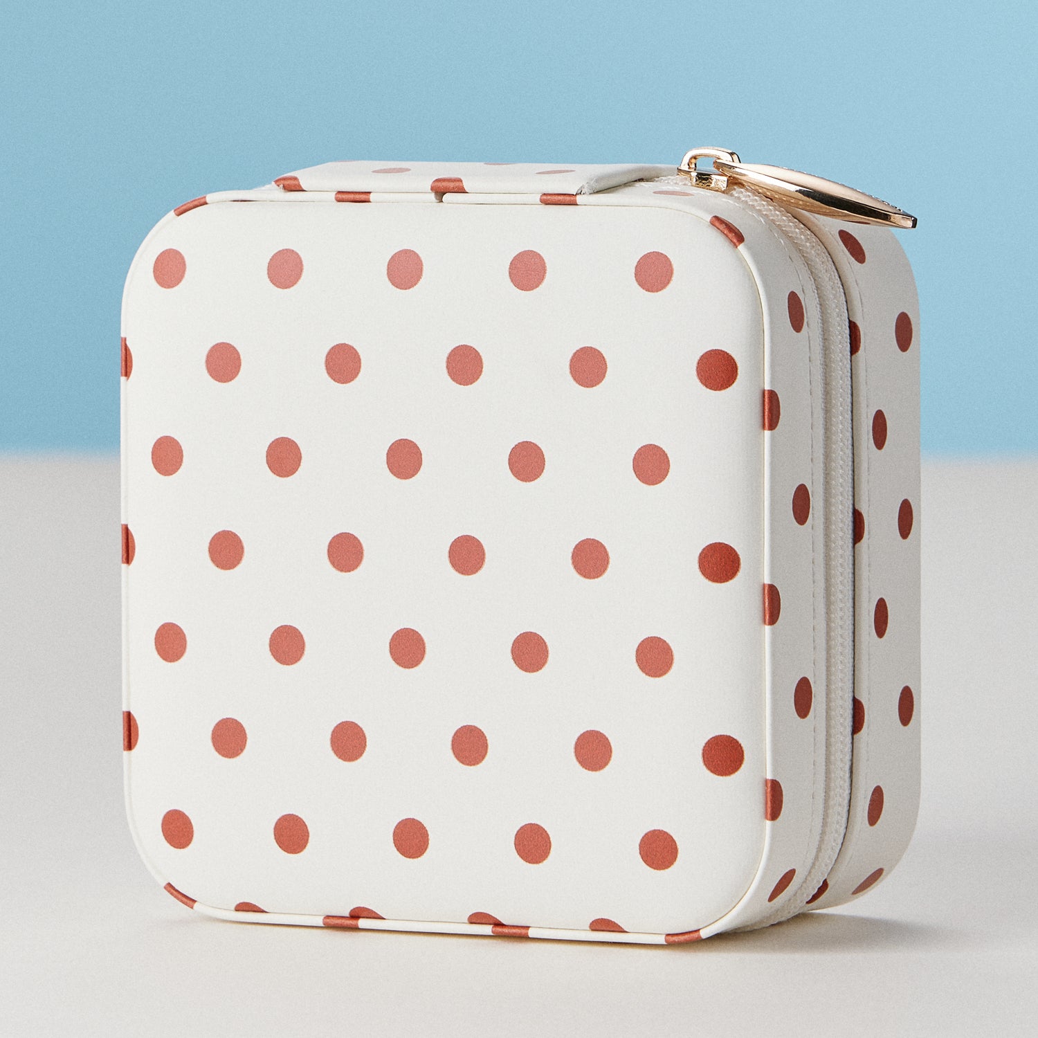 Faux Leather Novelty Print Travel Jewelry Box