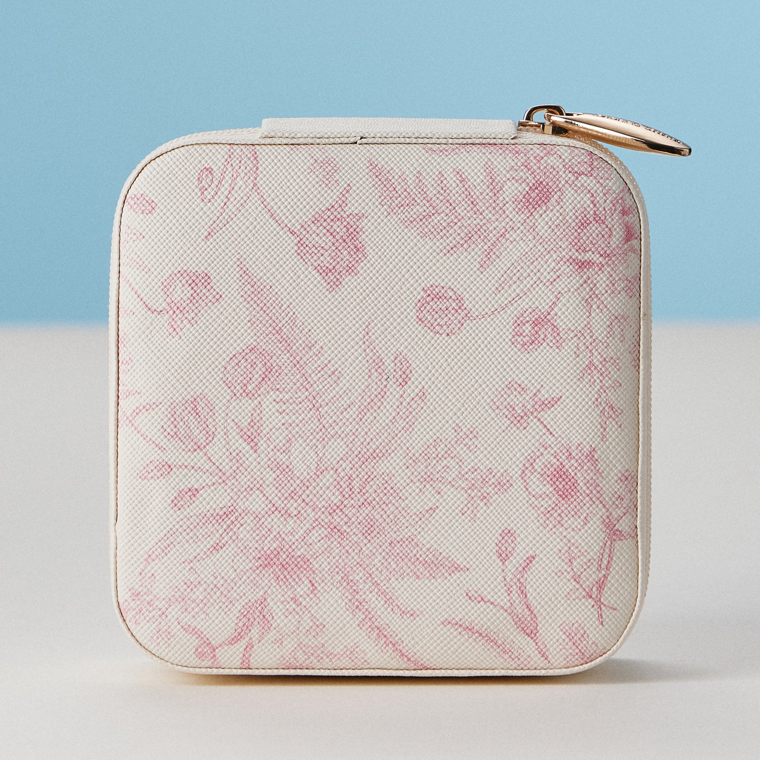 Faux Leather Novelty Print Travel Jewelry Box