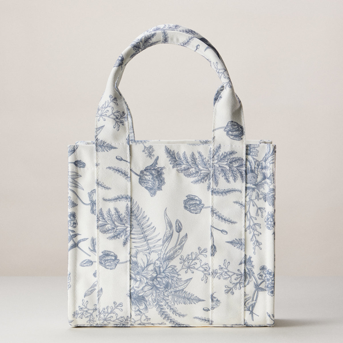 Floral Canvas Mini Tote | Everyday Carryall Bag