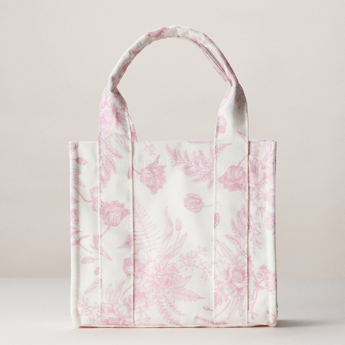 Floral Canvas Mini Tote | Everyday Carryall Bag