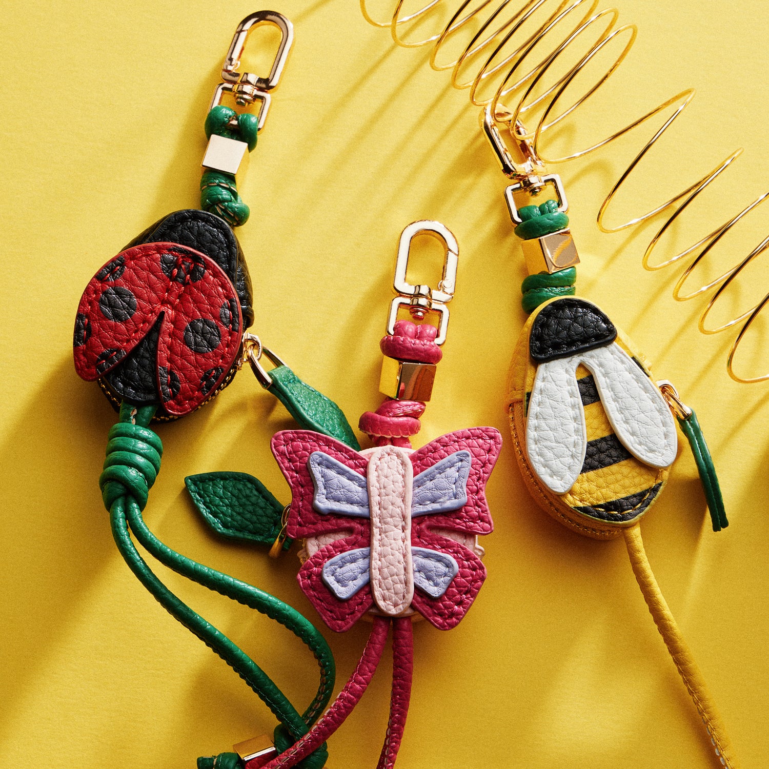 Insect Coin Purse Keychain | Vegan Leather Mini Animal Bagcharm