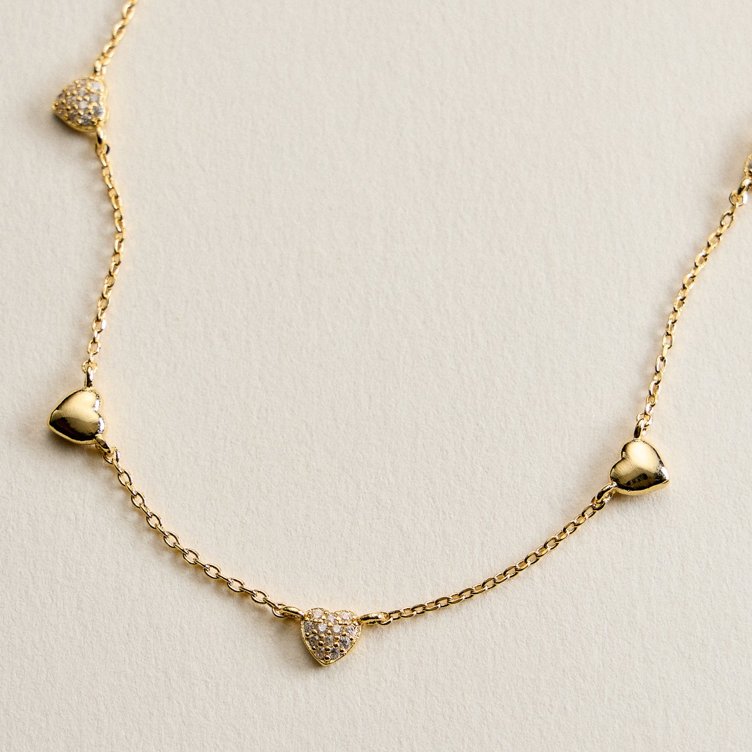 Gold Filled Heart Charm Necklace – Dainty Style