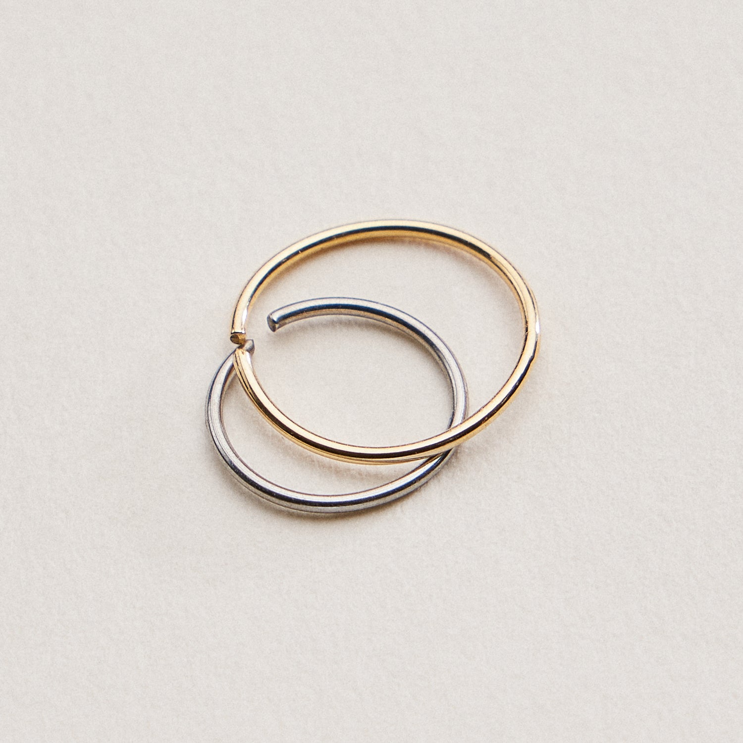 Thin Minimal Open Hoop | Nose Ring