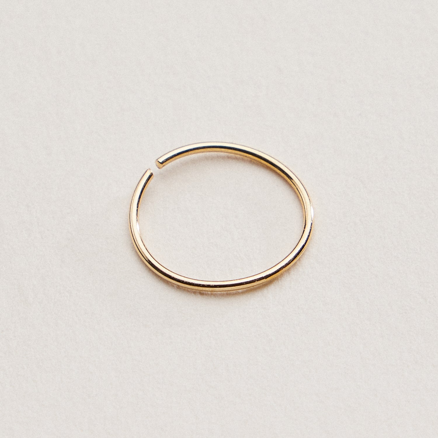 Thin Minimal Open Hoop | Nose Ring