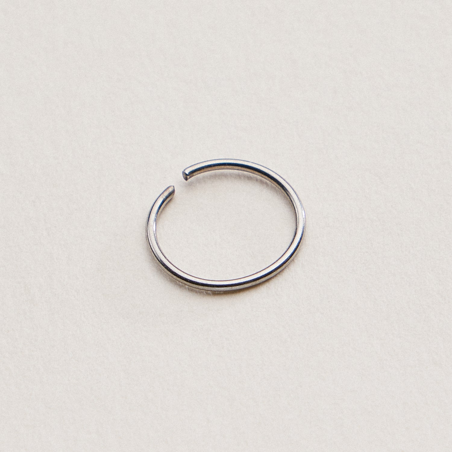 Thin Minimal Open Hoop | Nose Ring