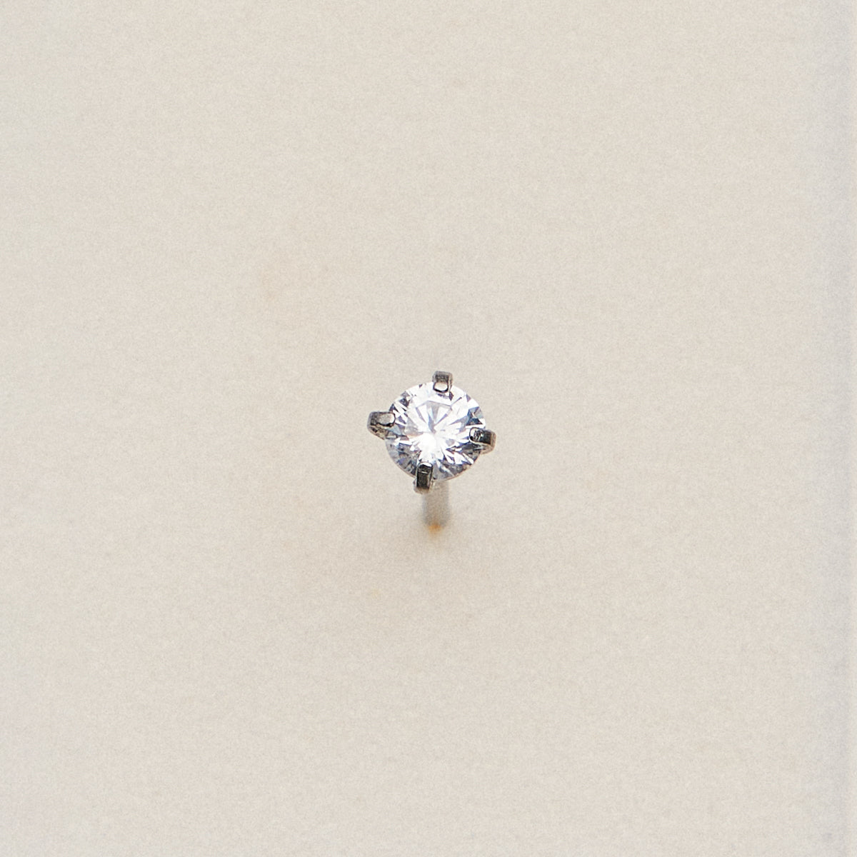 CZ Solitaire Prong | Nose Stud