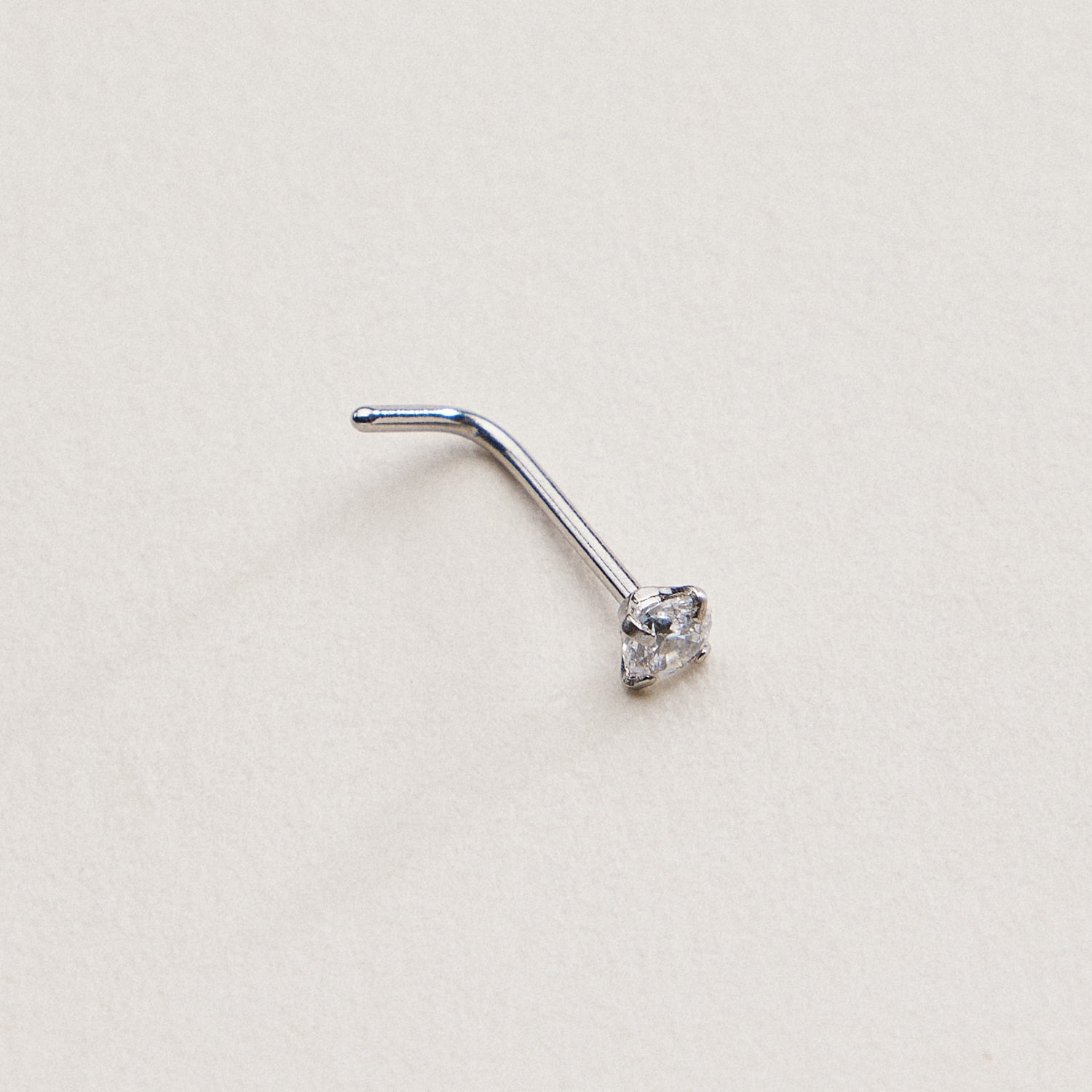 CZ Solitaire Prong | Nose Stud