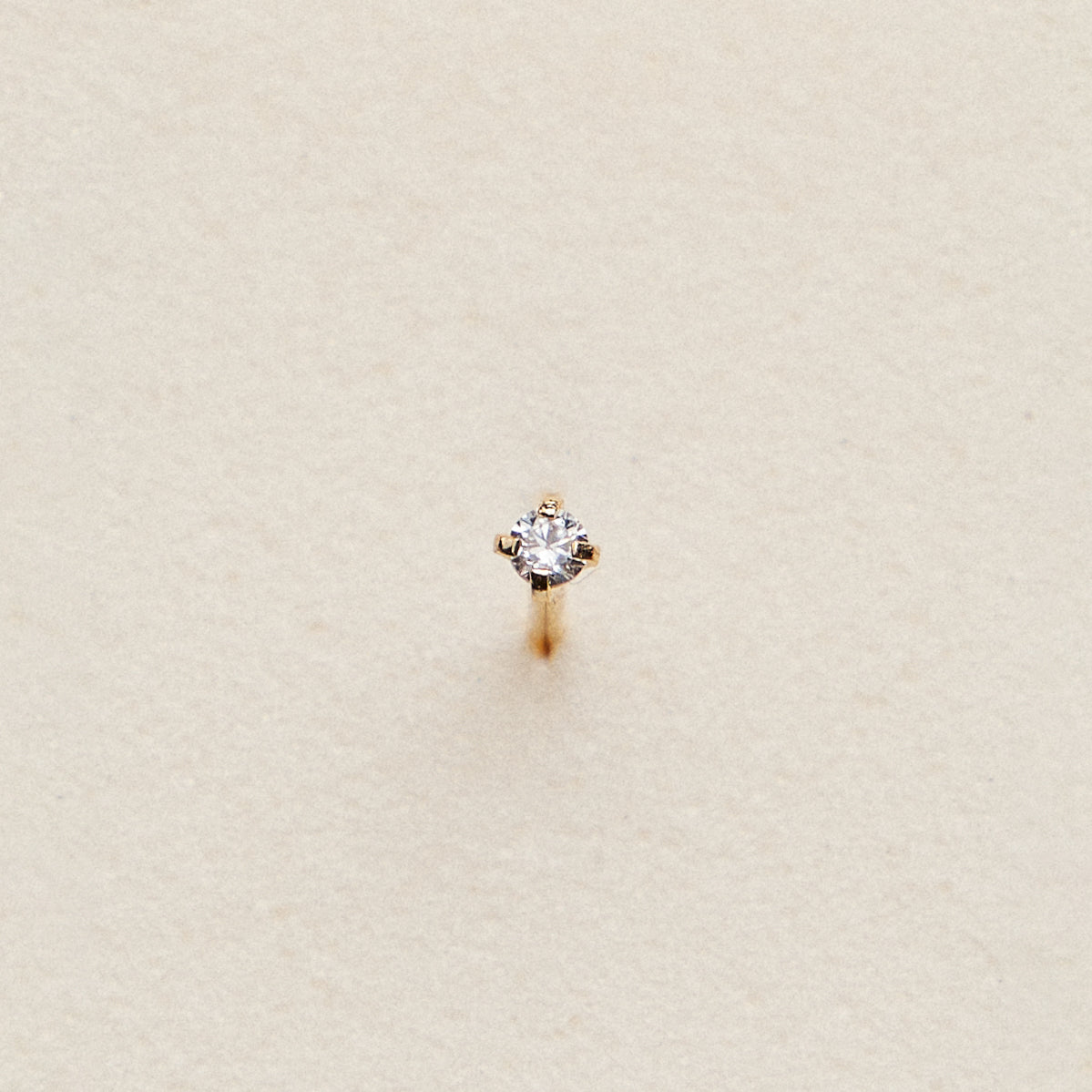Mini CZ Prong | Nose Stud
