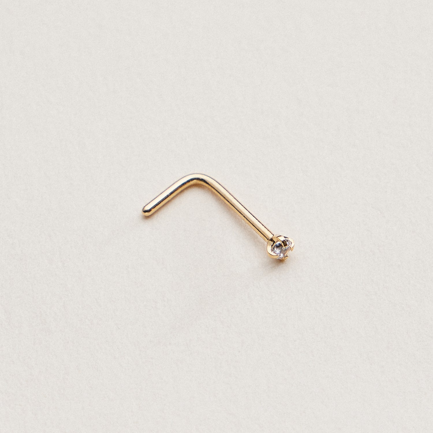 Mini CZ Prong | Nose Stud