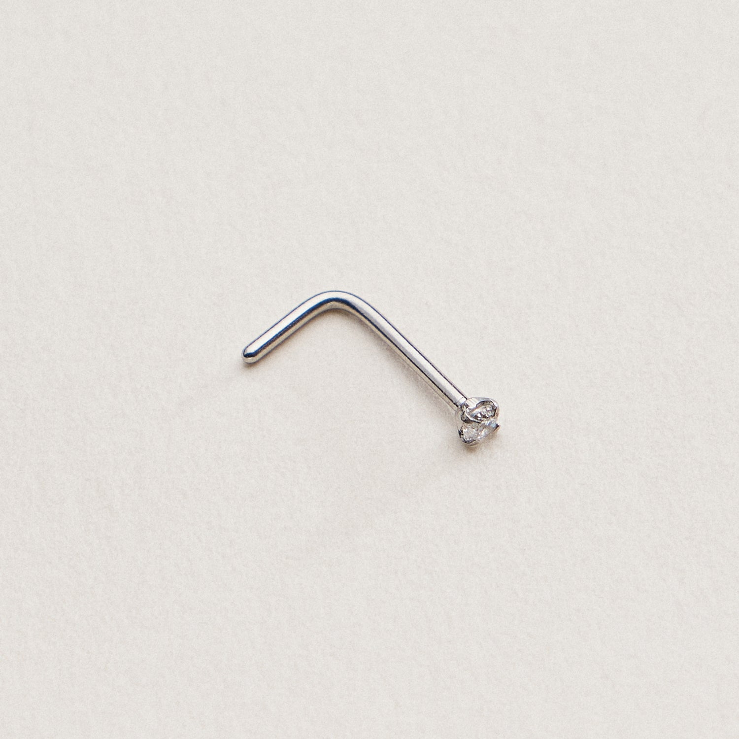 Mini CZ Prong | Nose Stud