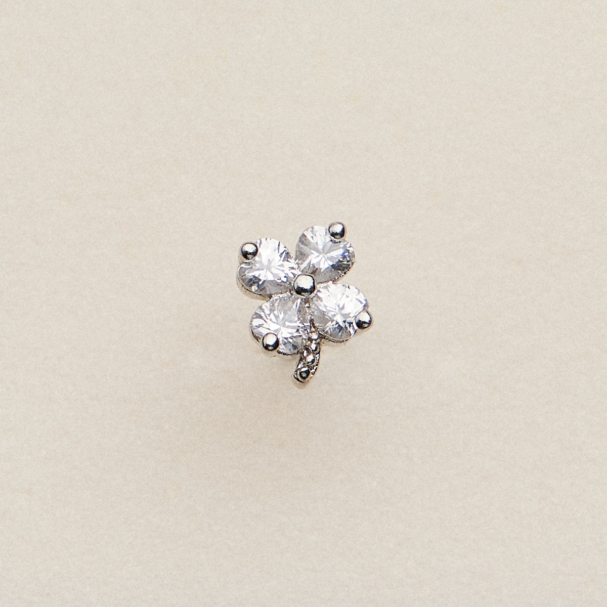CZ Clover Flower | Nose Stud