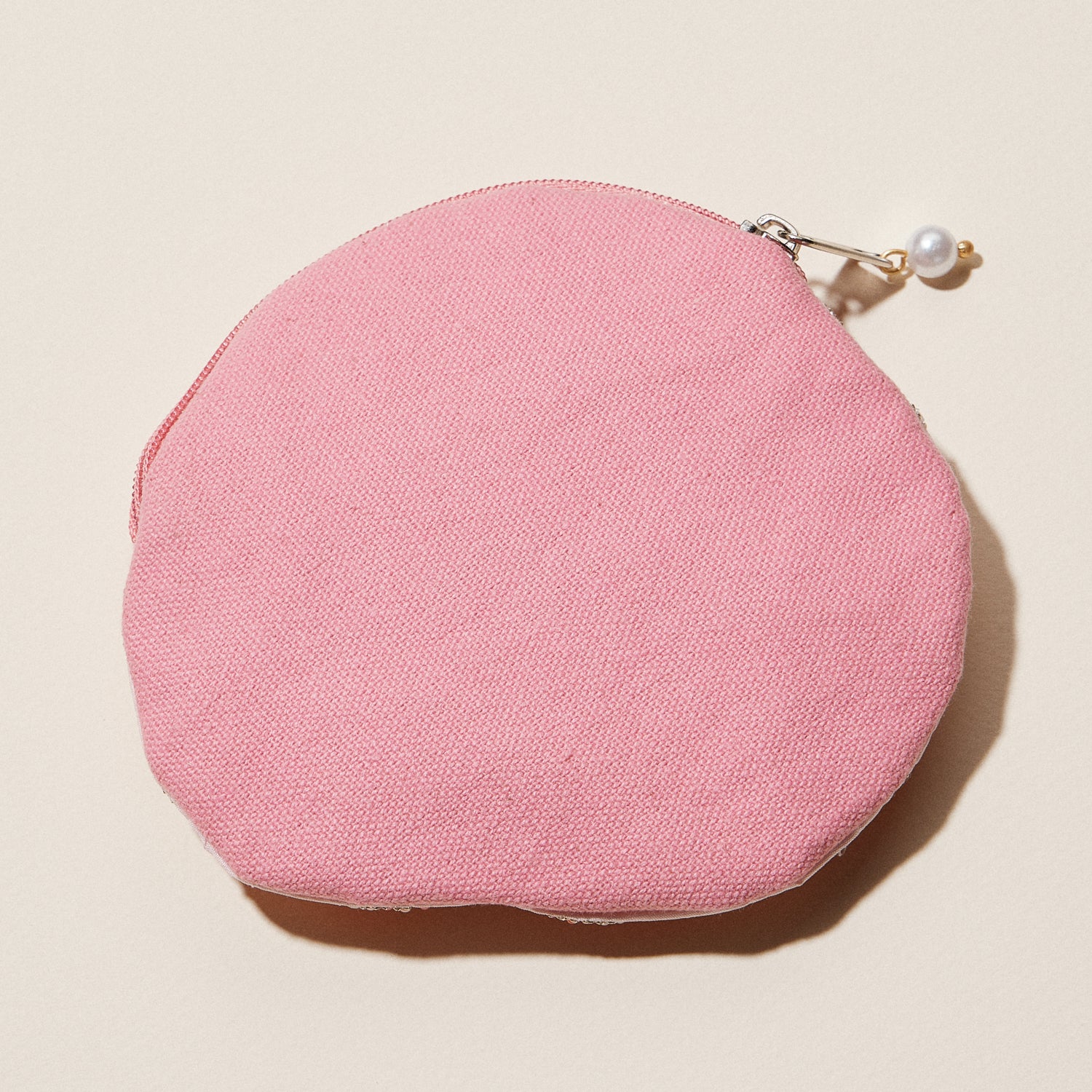 Beaded Spiral Seashell Coin Purse | Pearl Embellished Zip Pouch