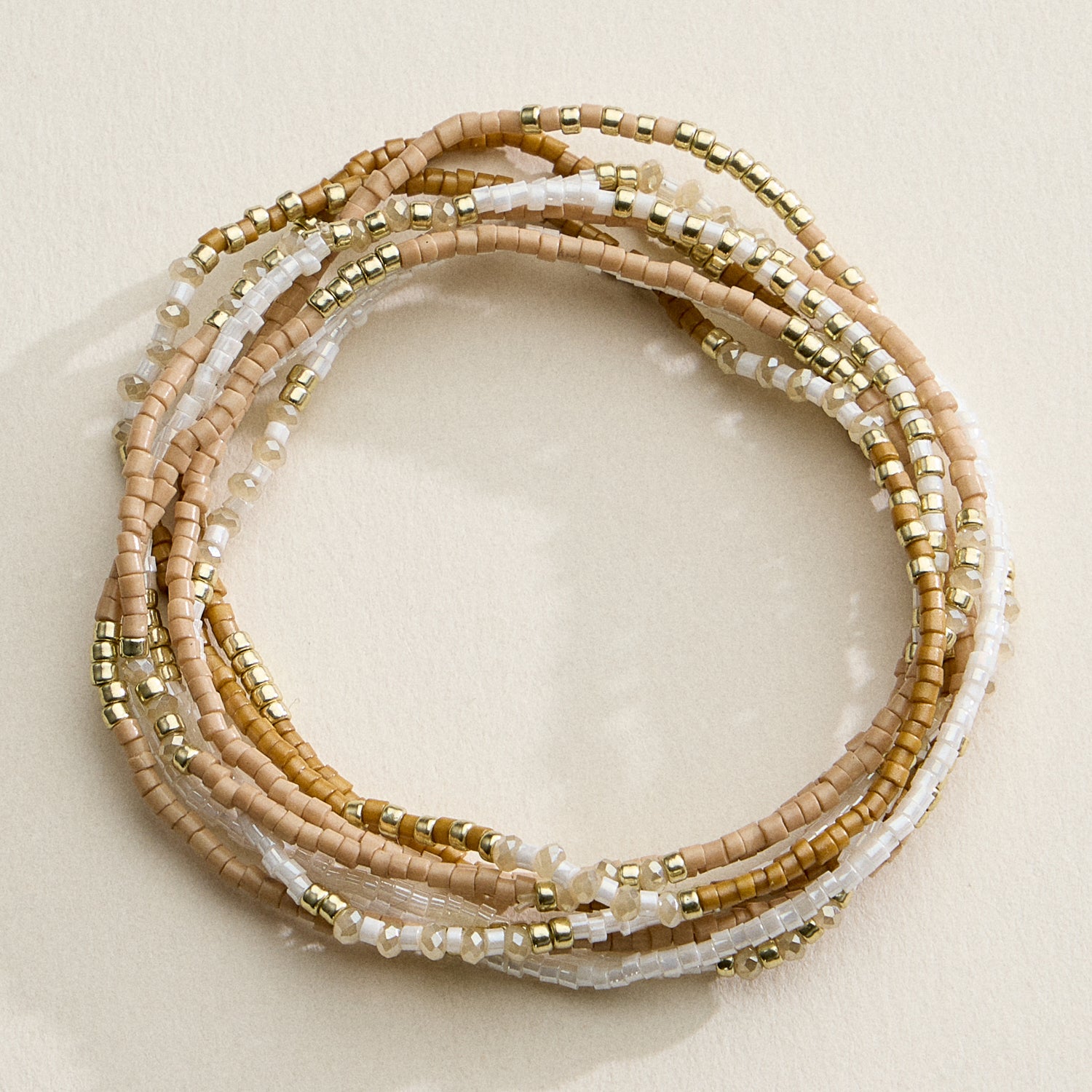 Seed Bead Stretch Bracelet Set | Stackable Bracelets