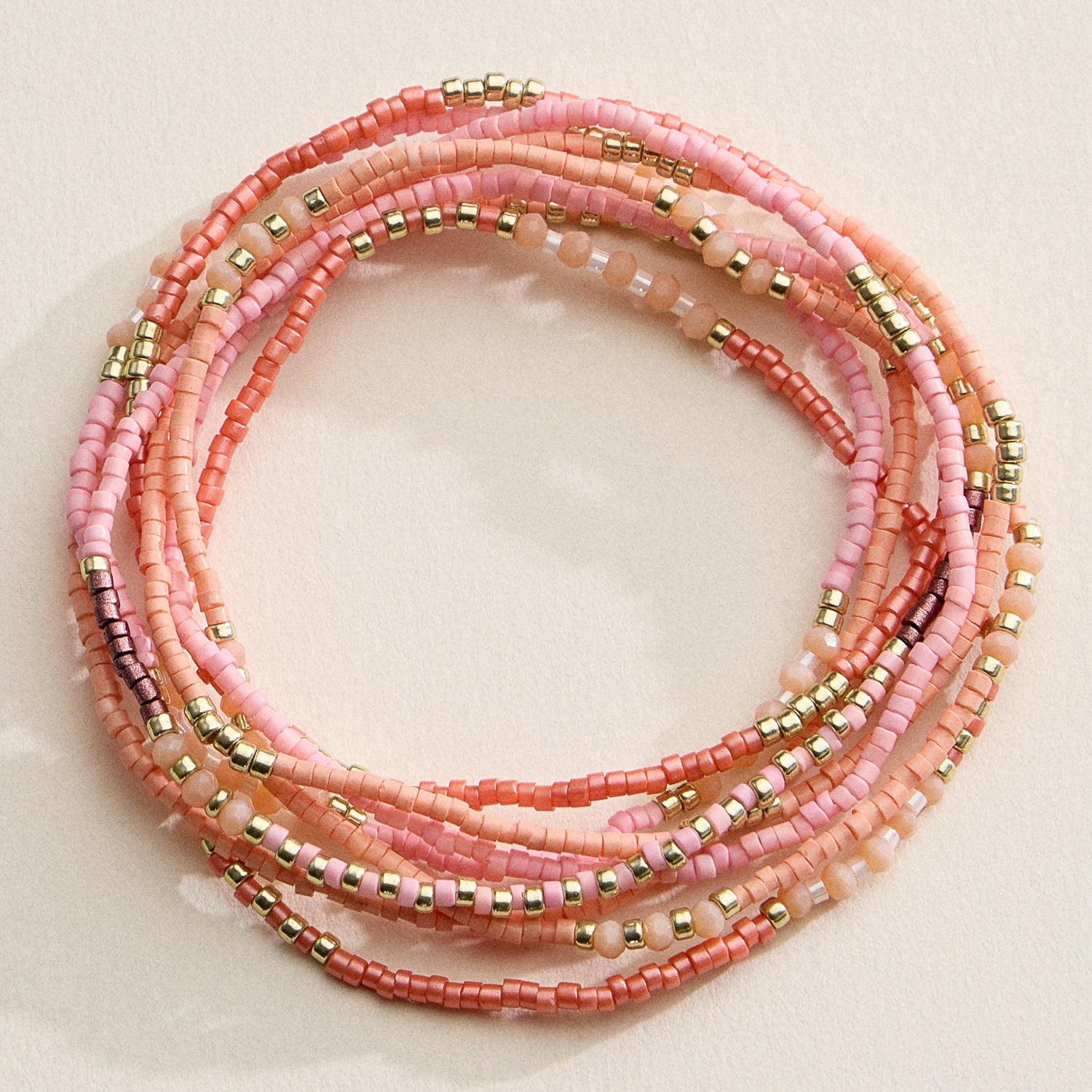 Seed Bead Stretch Bracelet Set | Stackable Bracelets
