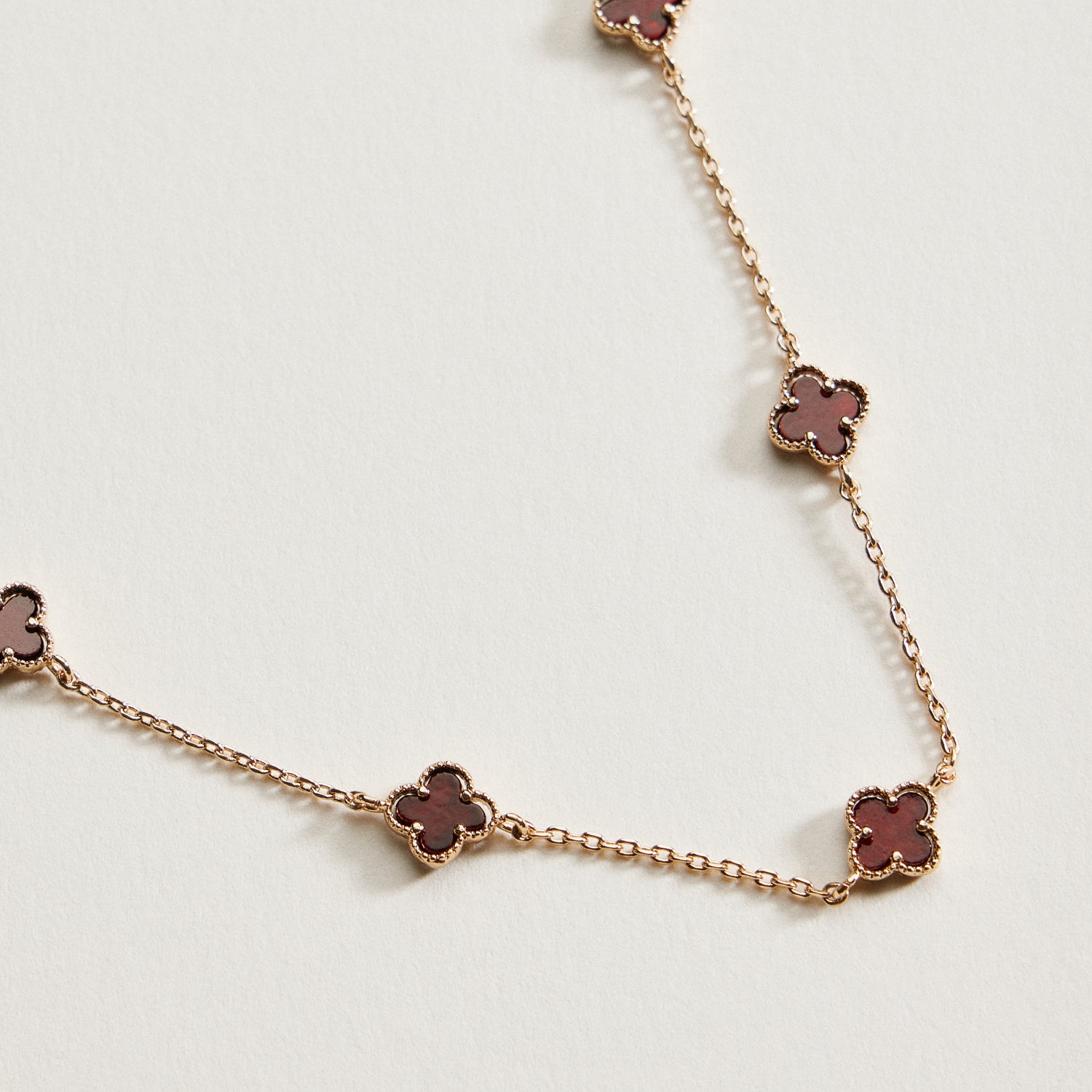 Mini Quatrefoil Station Bracelet | Delicate Multi Charm Jewelry
