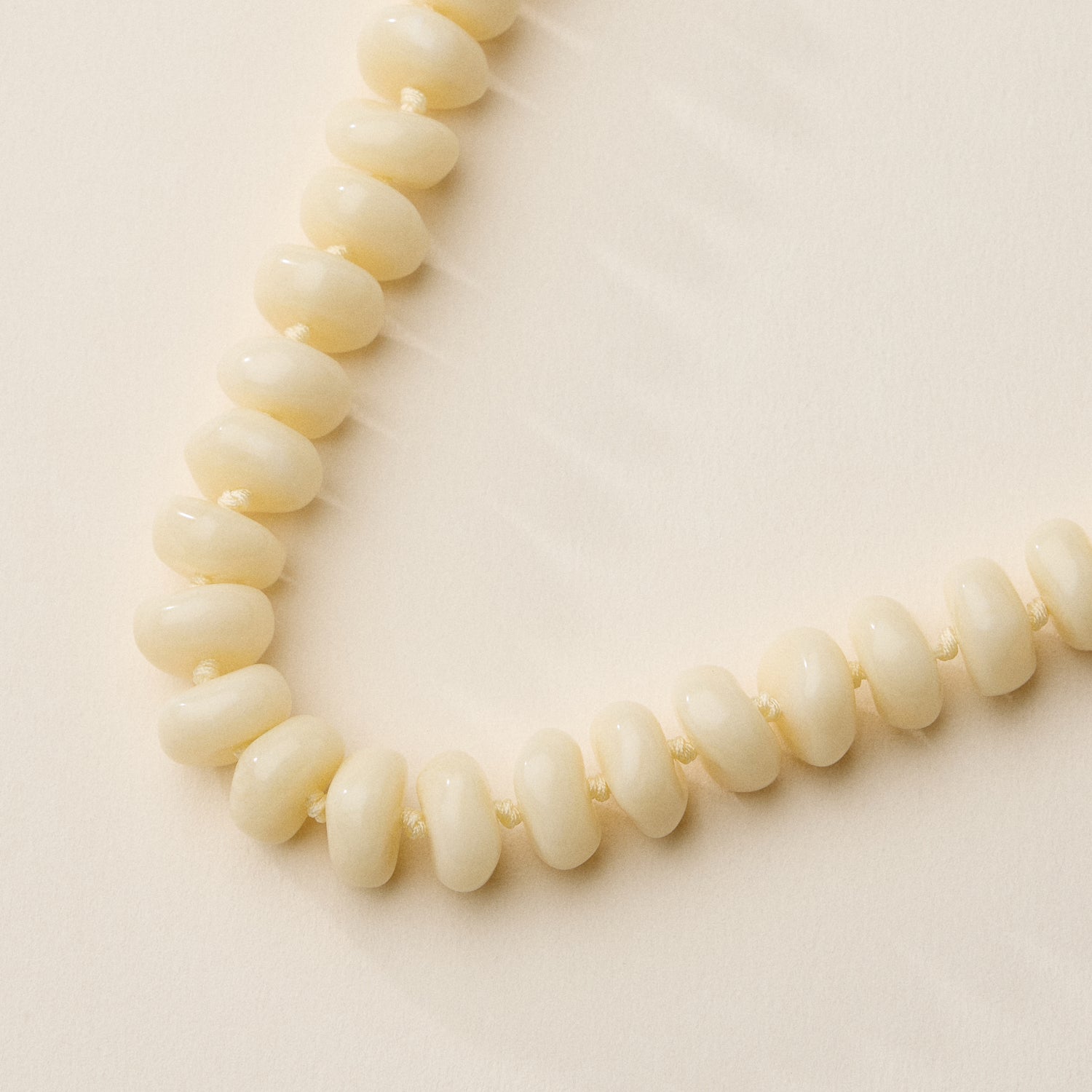 Chunky Translucent Glass Bead Necklace with Adjustable Chain – Handmade Statement Jewelry