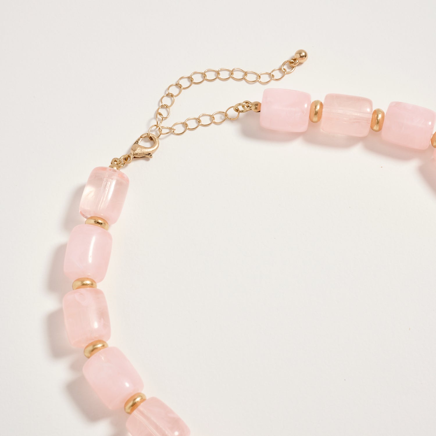 Gold Seashell Pendant Beaded Necklace – Chunky Resin Barrel Beads with Adjustable Chain, Coastal Statement Jewelry for Women - Frem