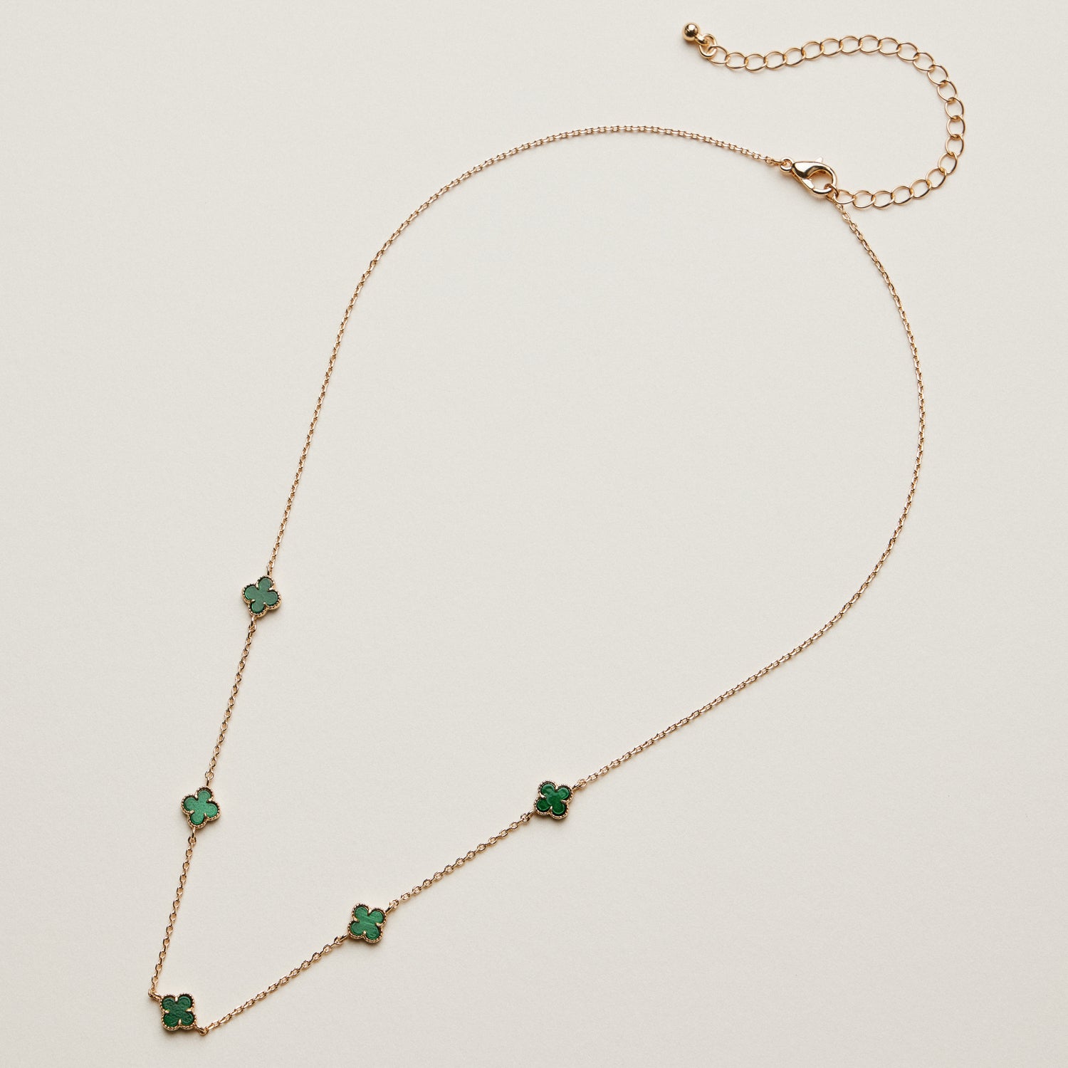 Mini Quatrefoil Station Necklace | Multi Charm Jewelry