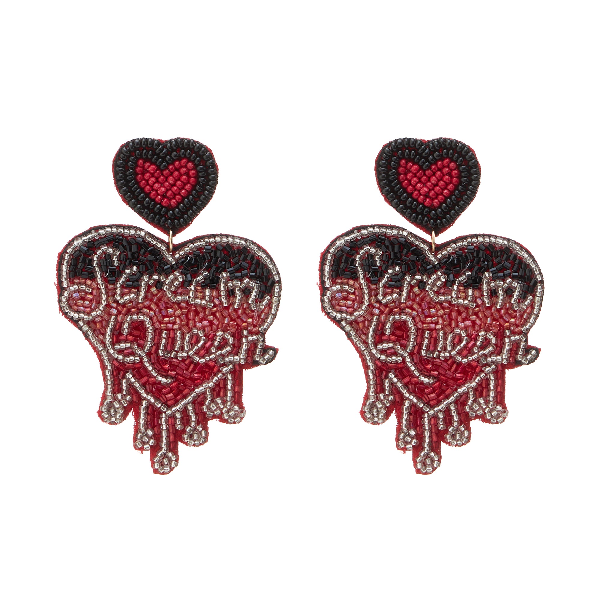 Scream Queen Seed Bead Earrings