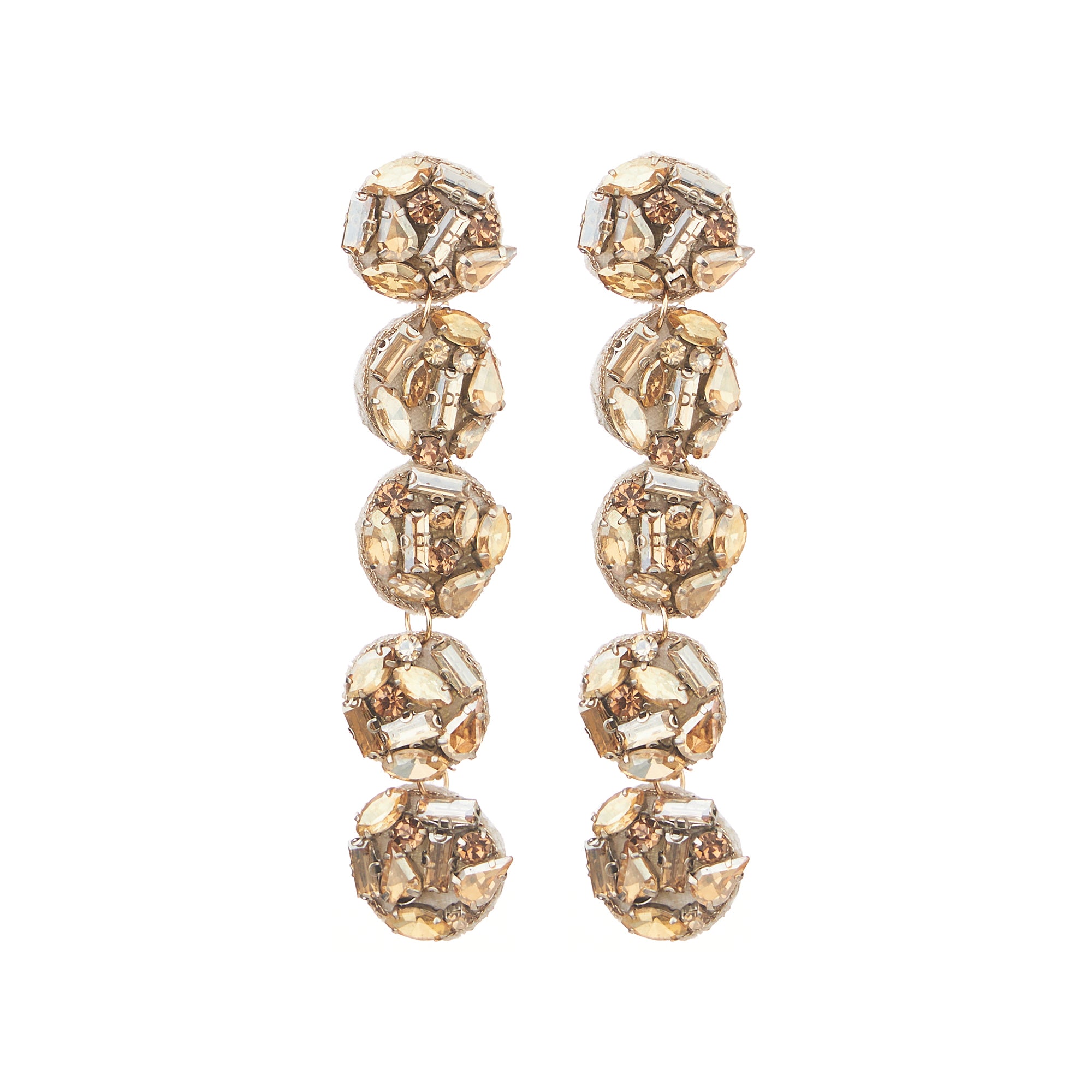 Bridal Rhinestone Drop Earrings