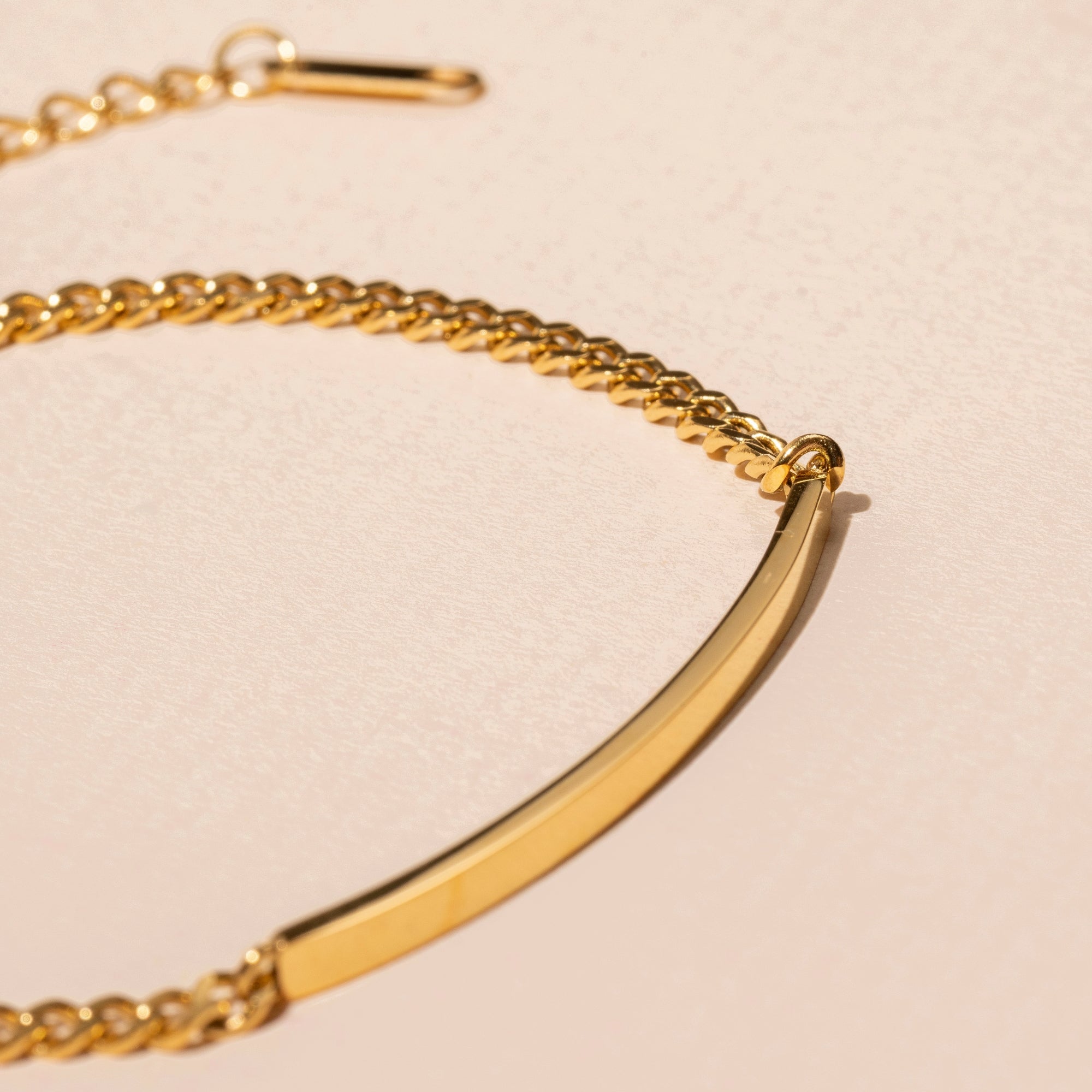 18K Gold-Dipped Stainless Steel Chain Link Bracelet